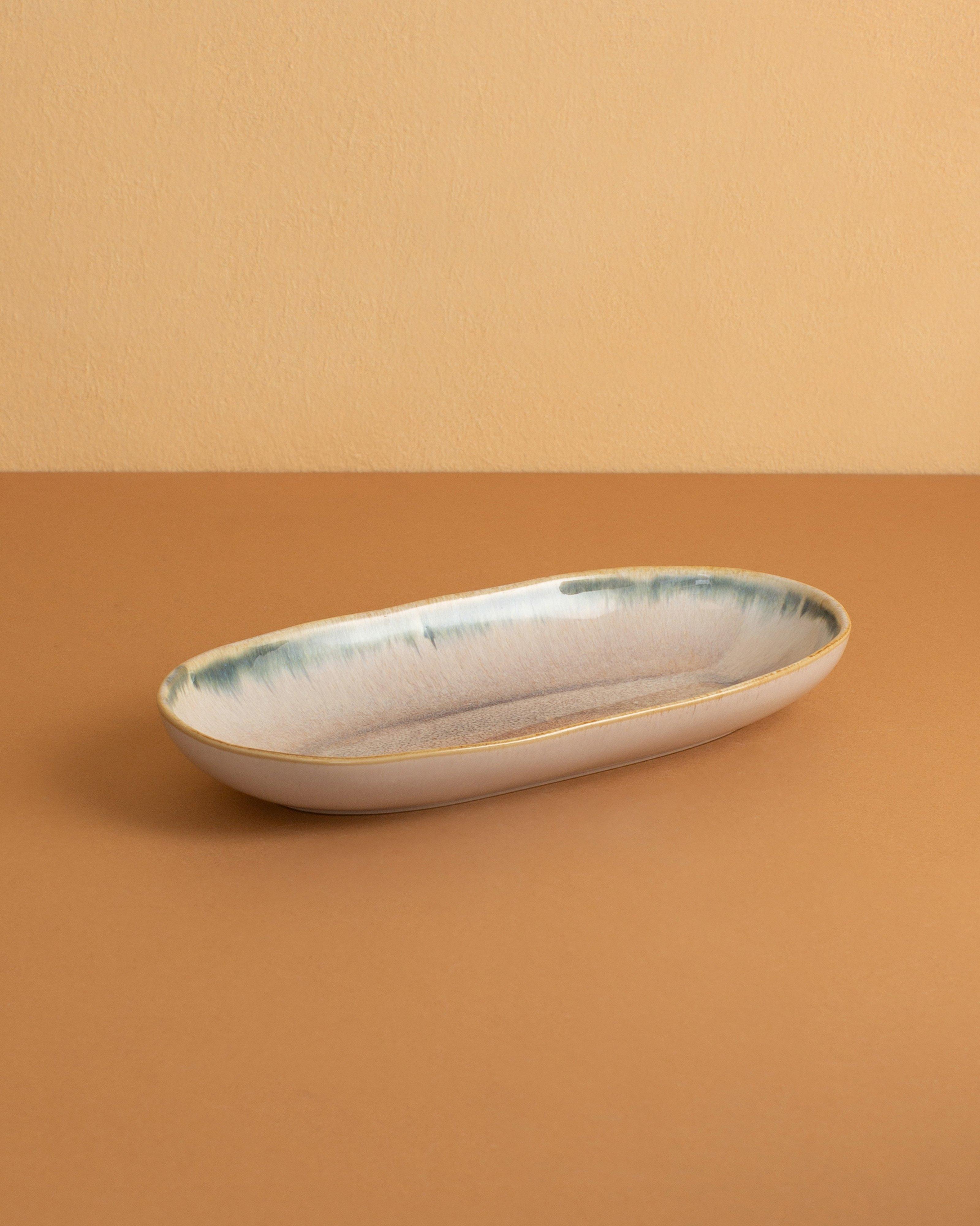 Cleo Oval Small Serving Platter -  Pink
