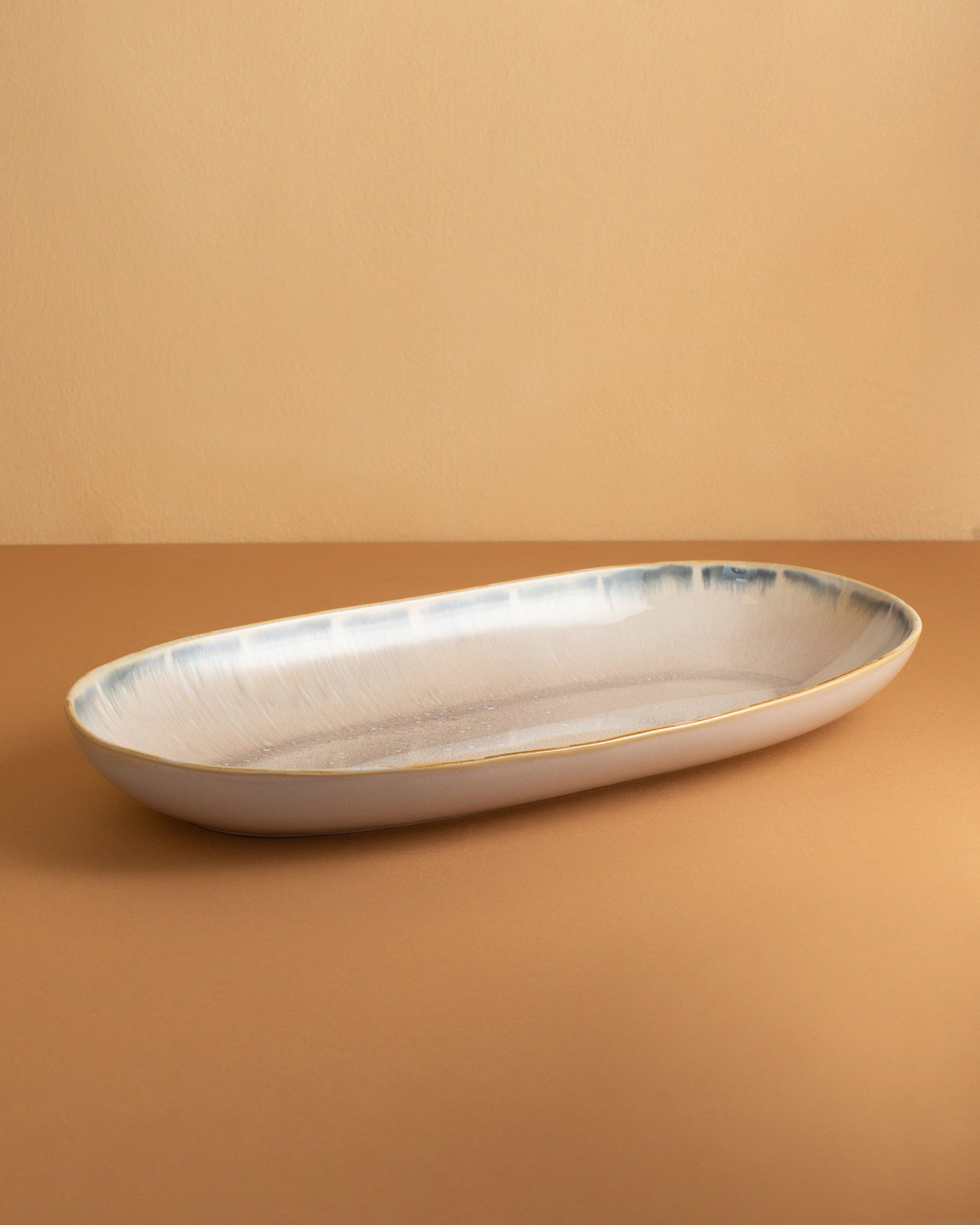 Cleo Oval Large Serving Platter -  Pink