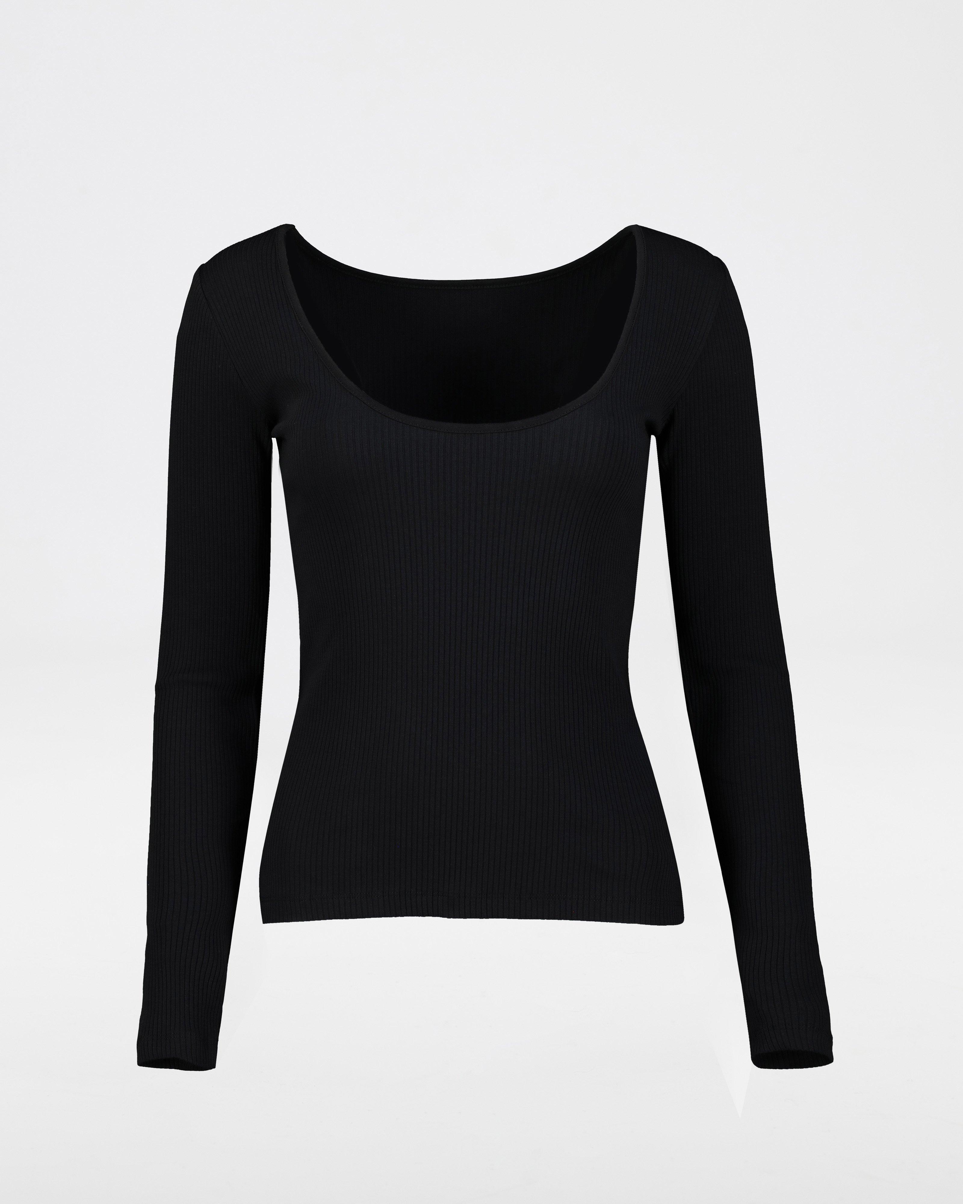 Skylar Plain Top -  Black