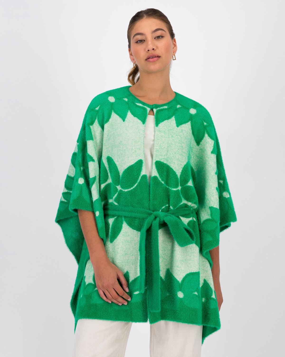 Lizelle Belted Kimono -  Green