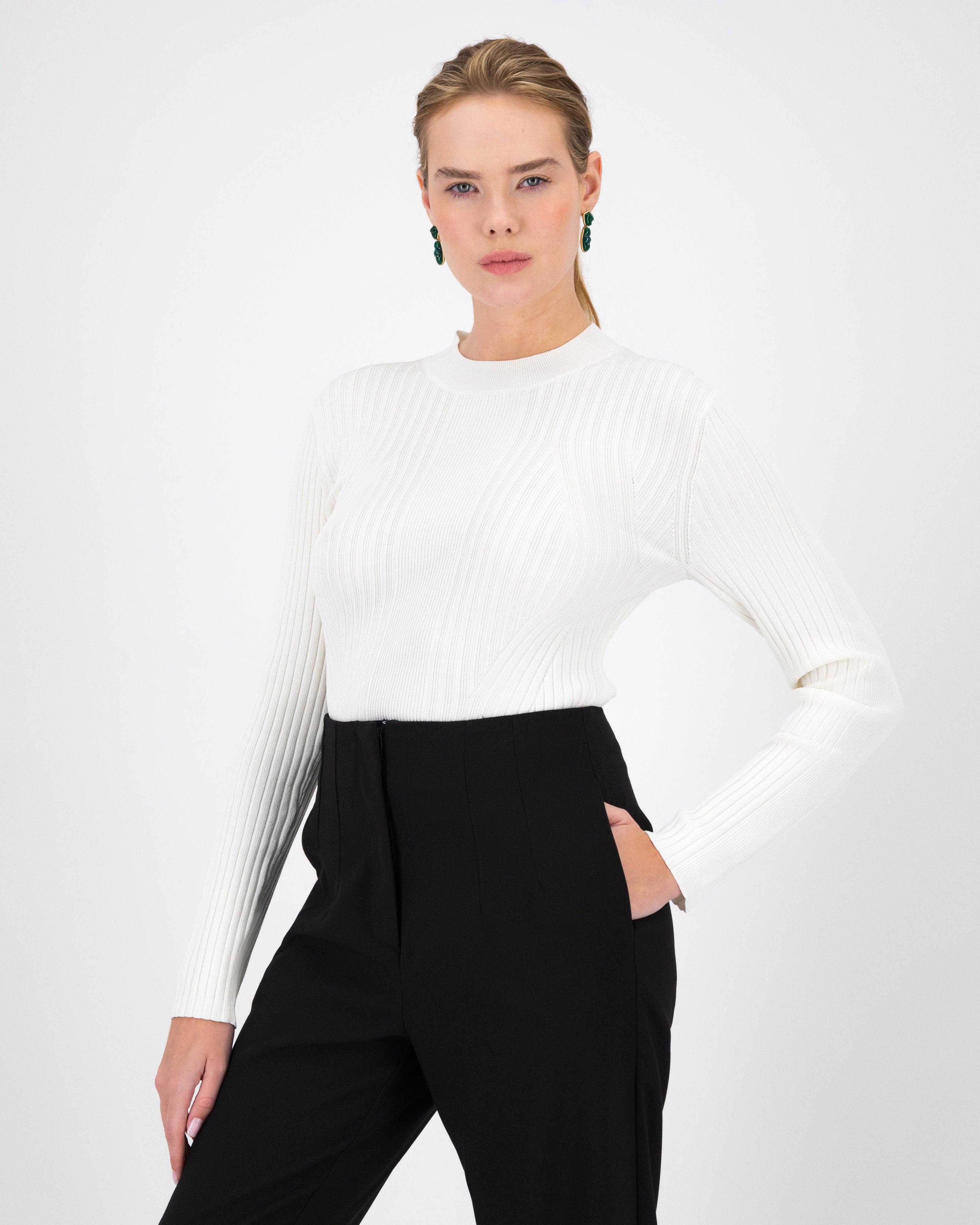  Ange Knitted Top -  Milk