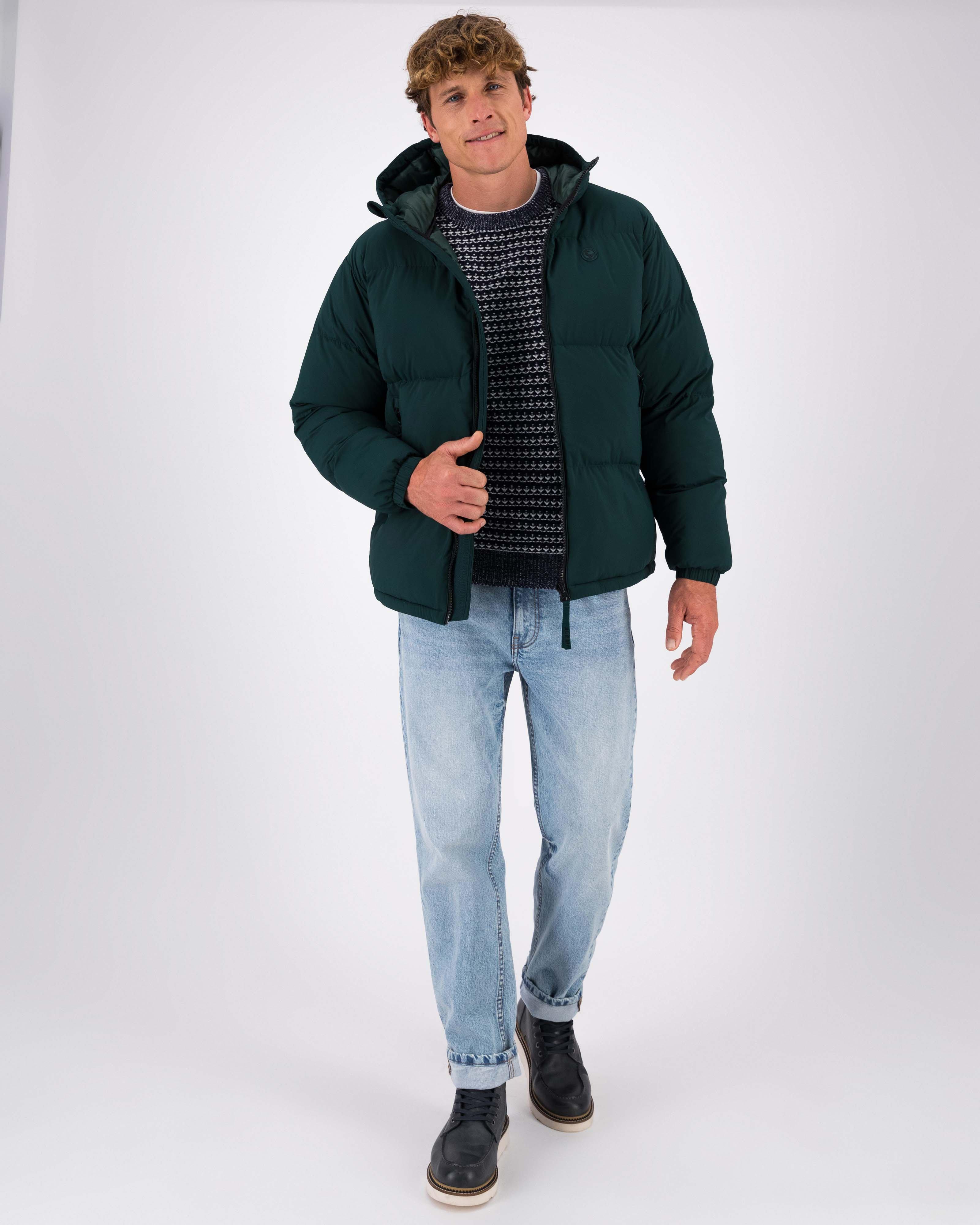 Men’s Burke Hooded Puffer Jacket | Old Khaki