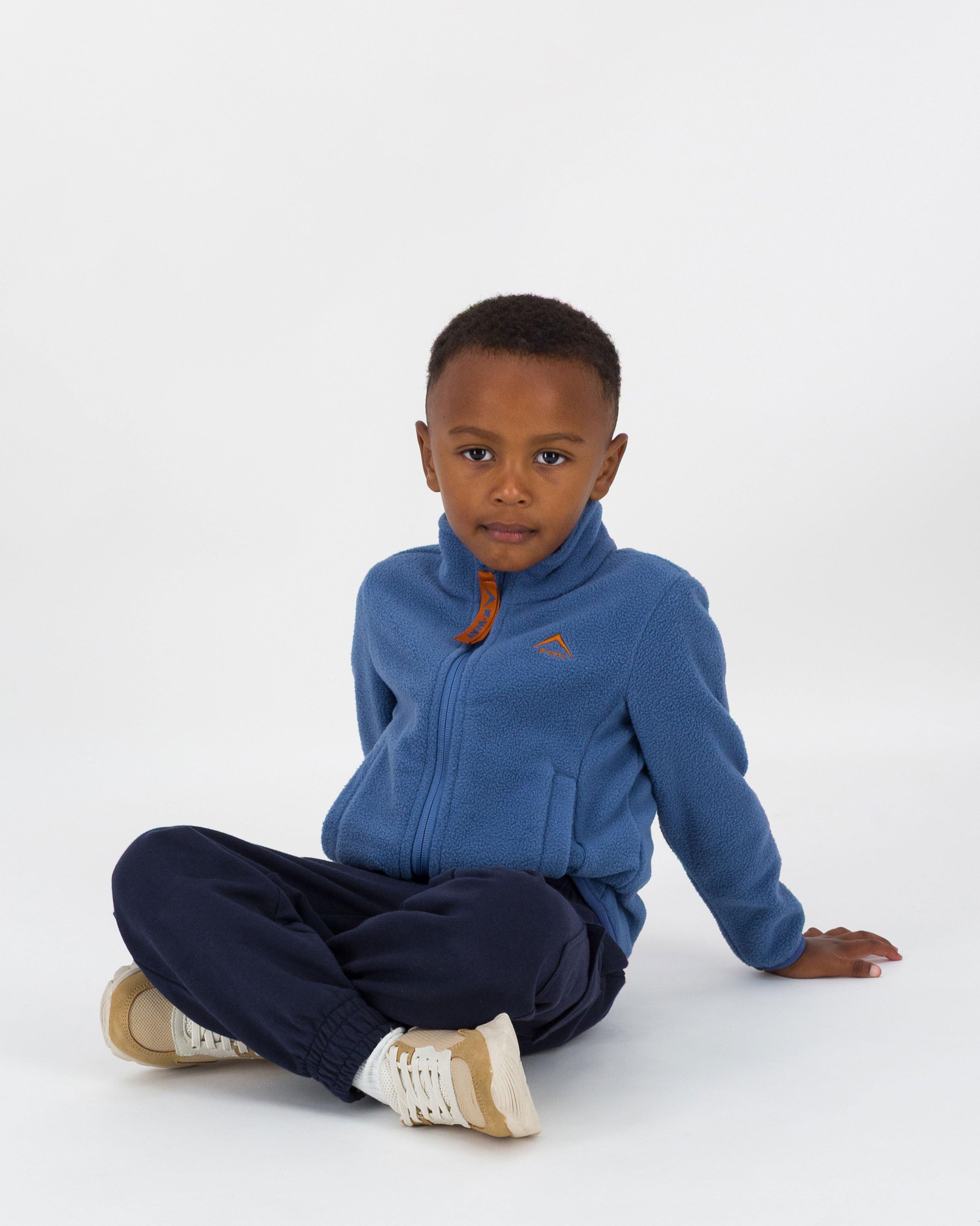 K-Way Kids Basic Full-Zip Fleece Jacket -  Mid Blue