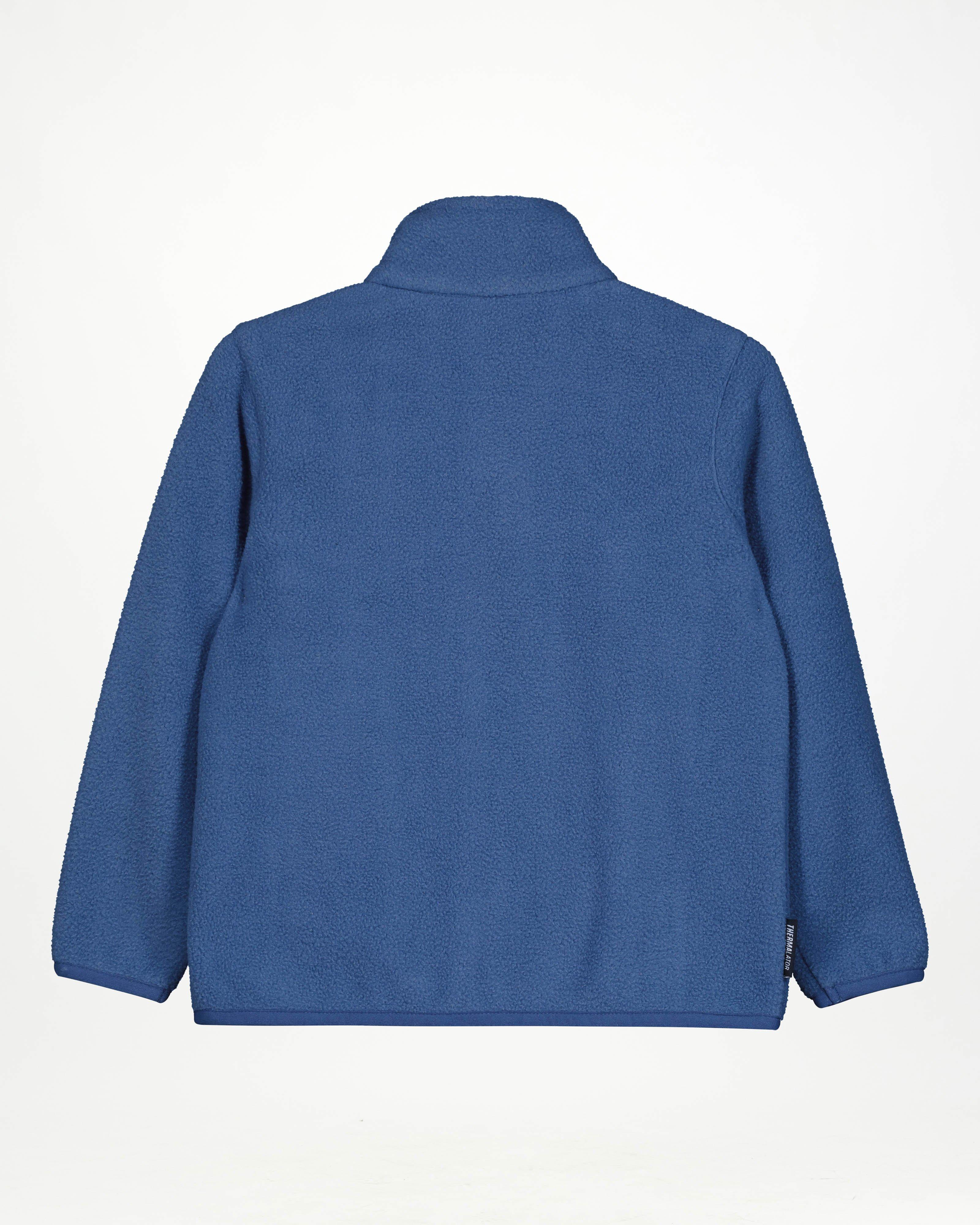 K-Way Kids Basic Full-Zip Fleece Jacket -  Mid Blue