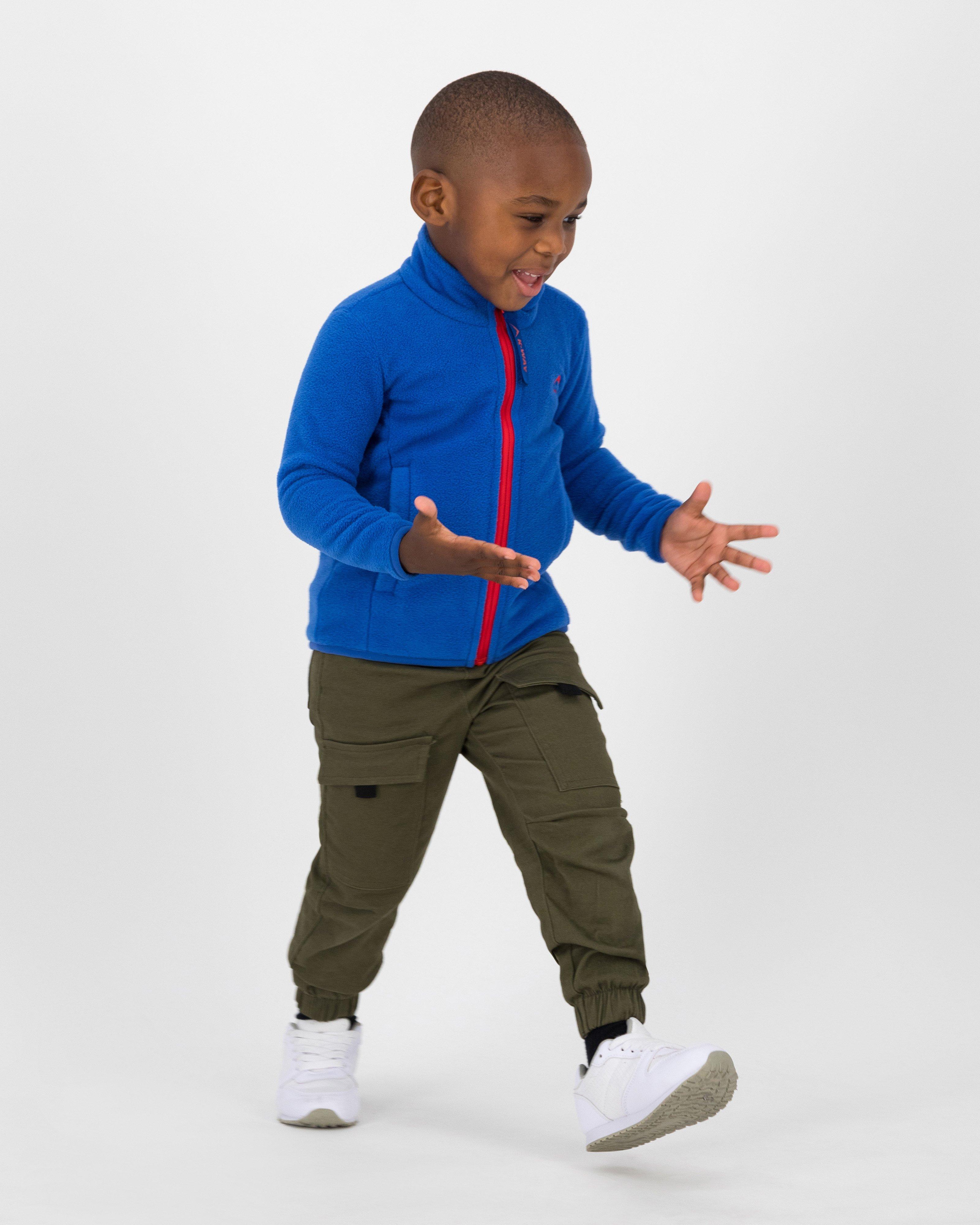 K-Way Kids Basic Full Zip Fleece Jacket -  Airforce