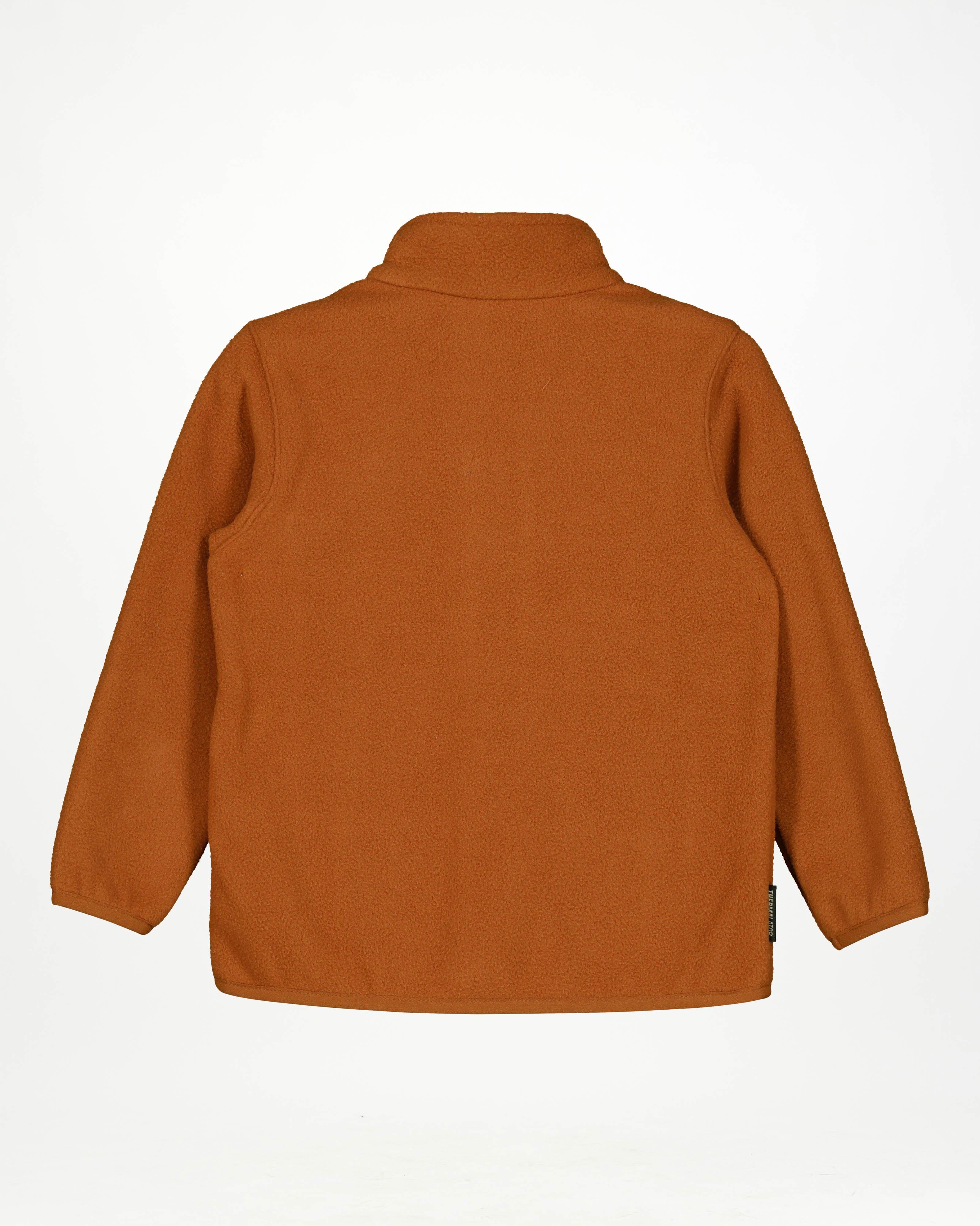 K-Way Kids Basic Full-Zip Fleece Jacket -  Rust