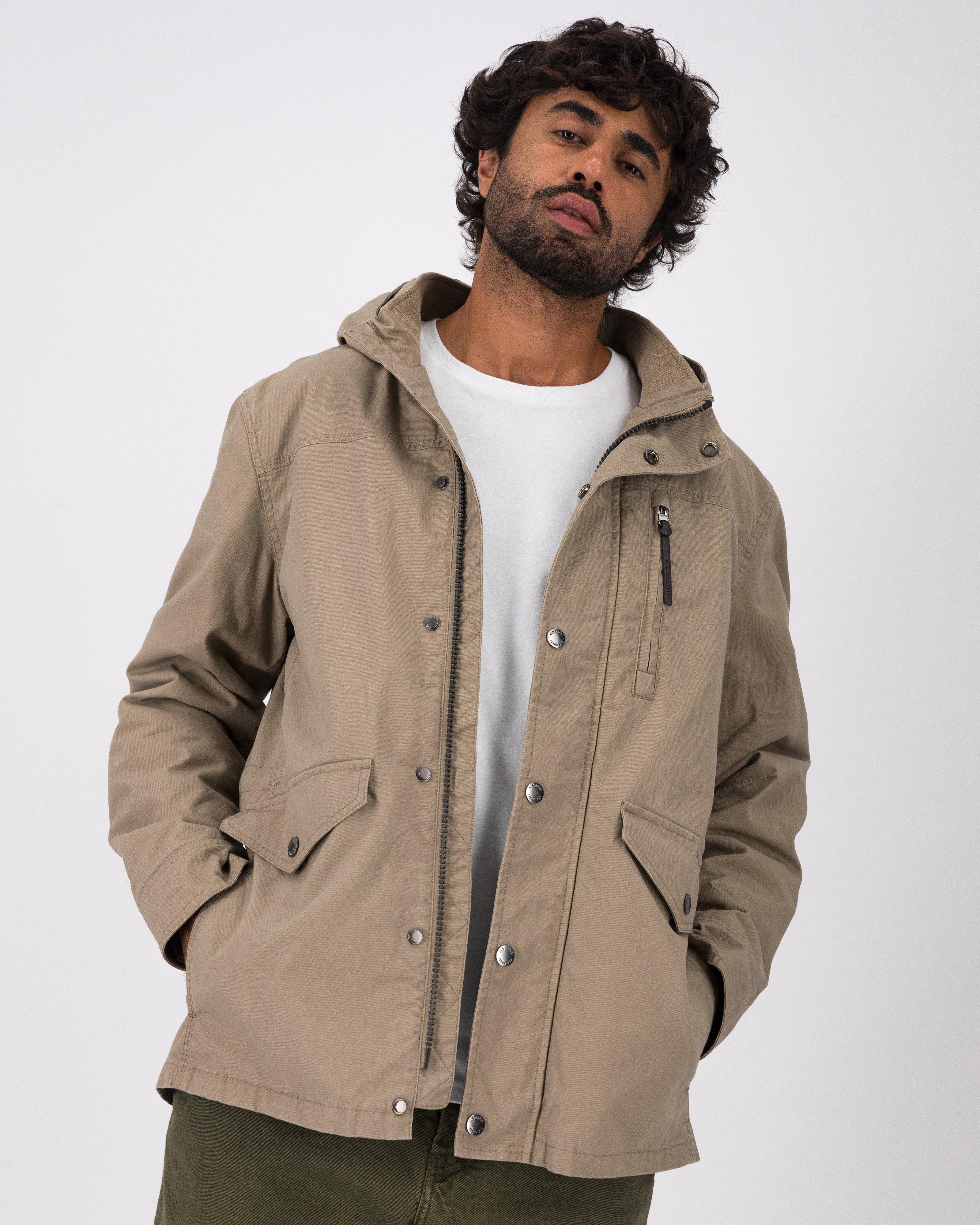 Old Khaki Men’s Riley Utility Jacket -  Stone