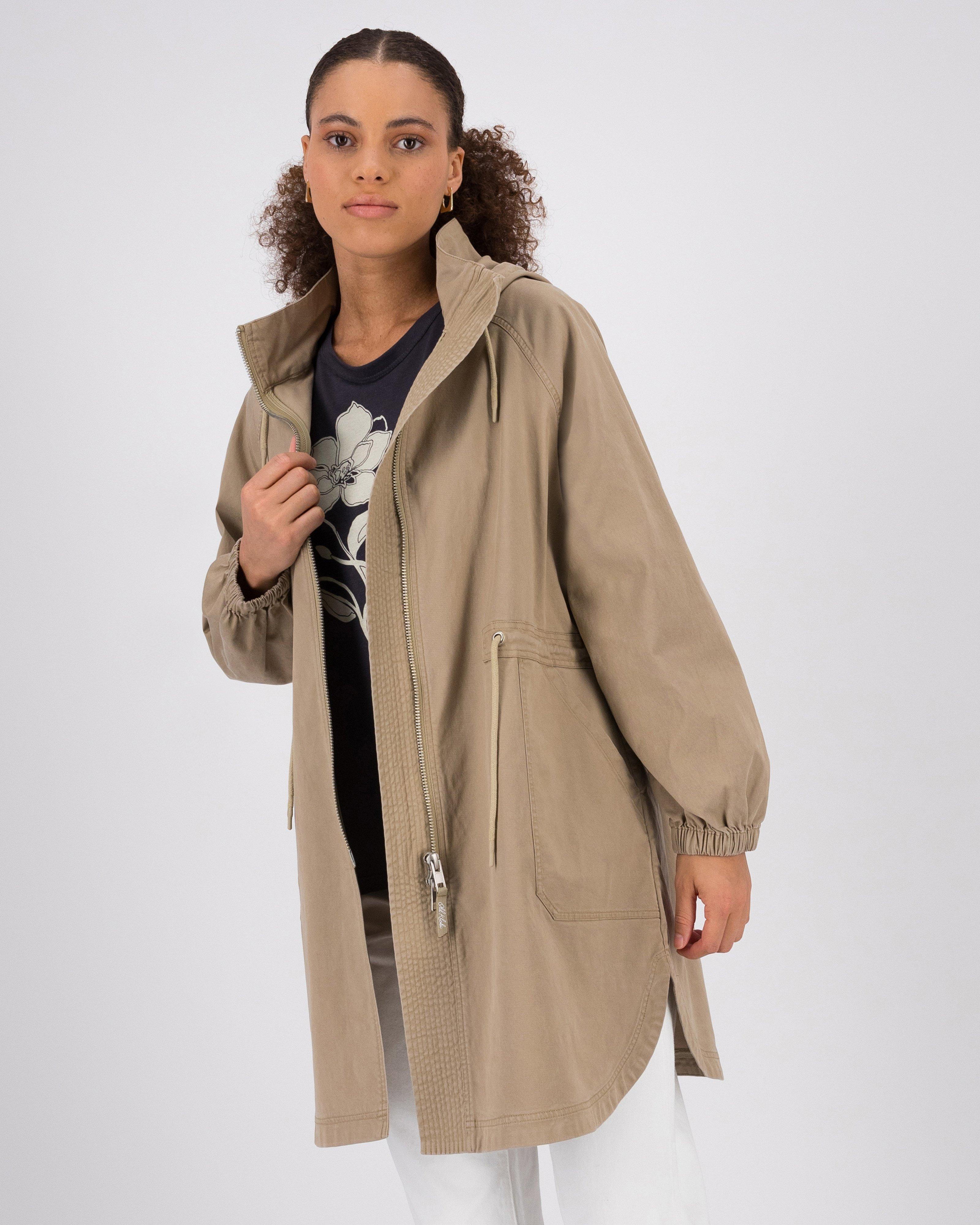 Women’s Thembi Mid-Length Parka -  Stone