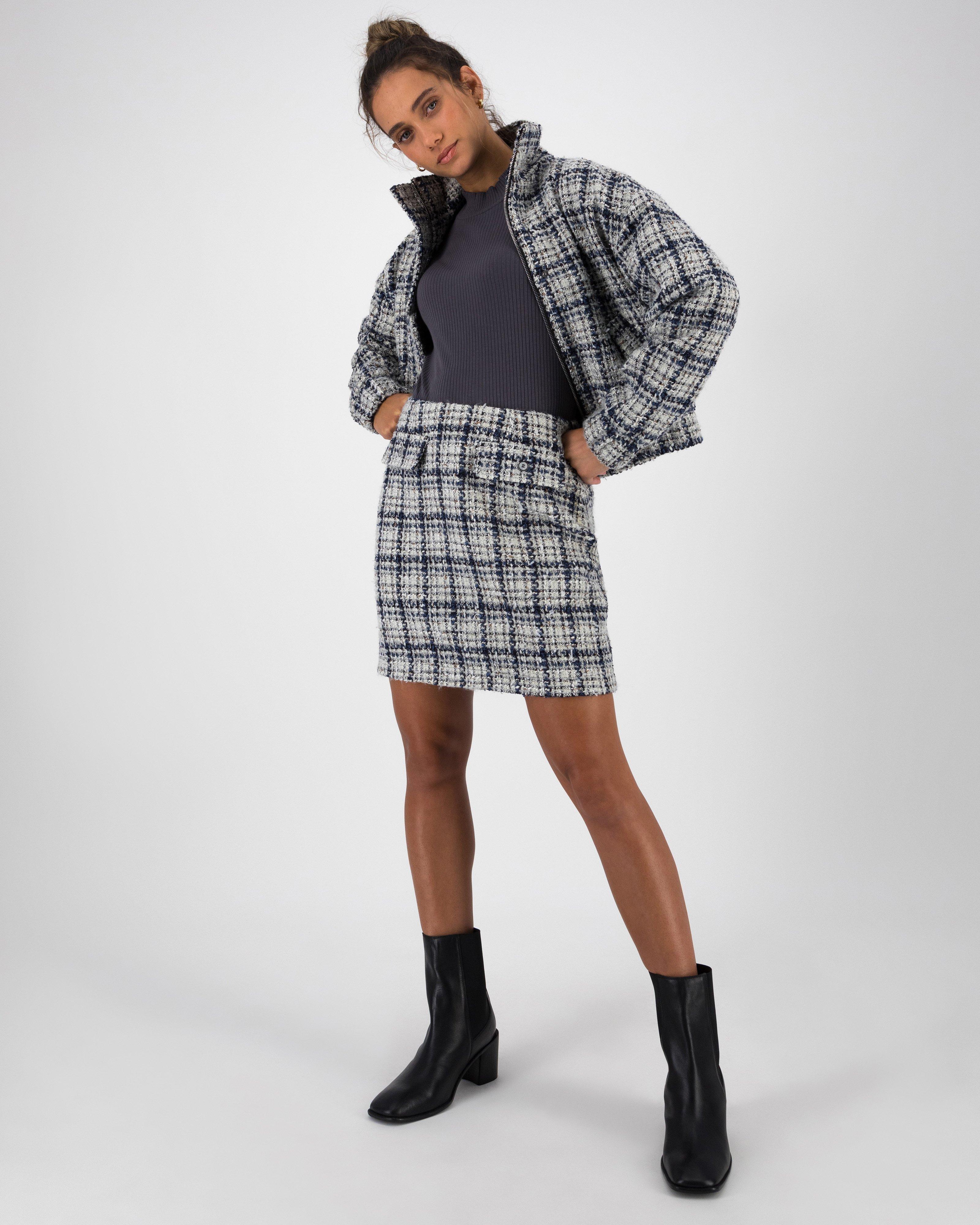 Women’s Sofia Tweed Mini Skirt  -  Assorted