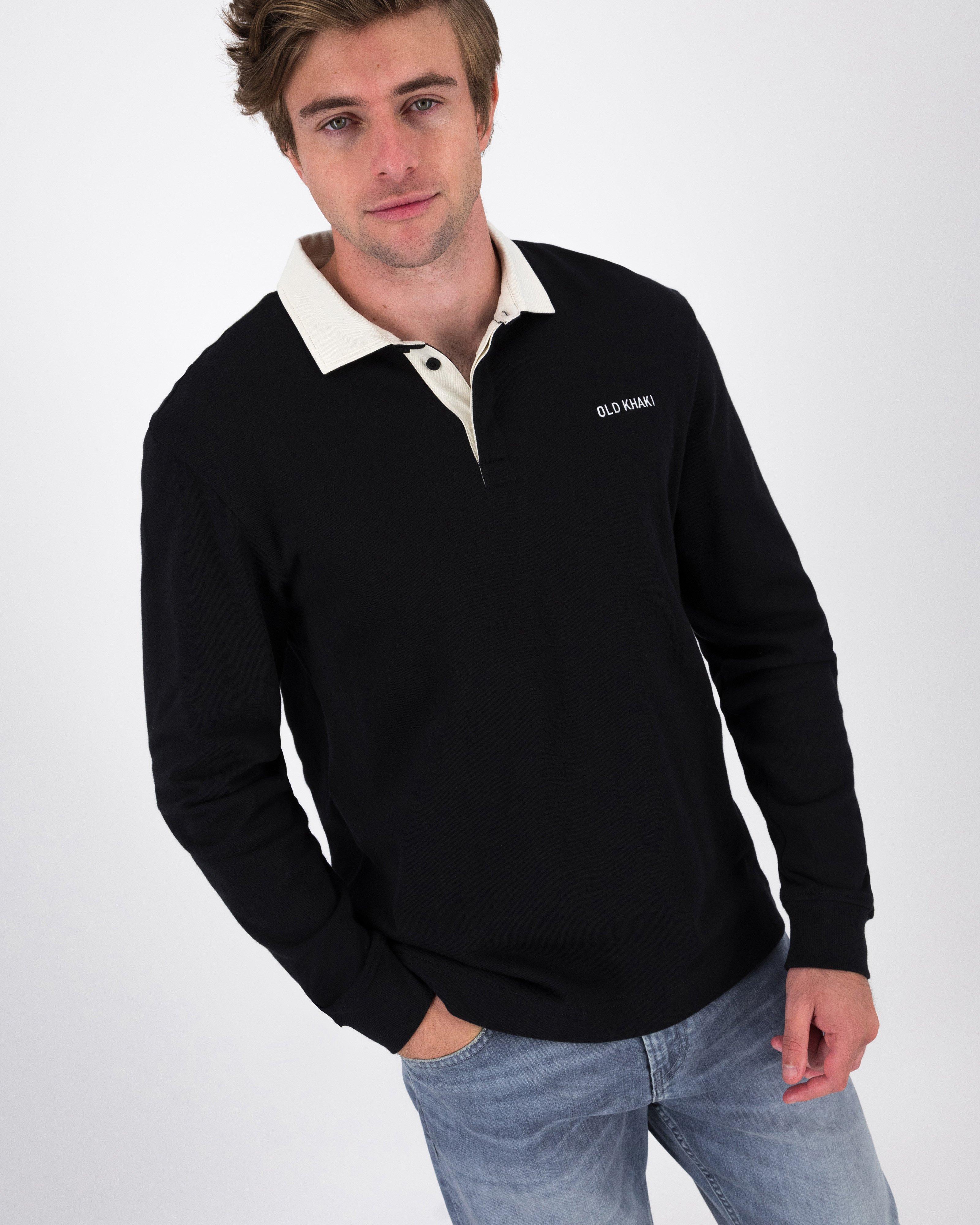 Old Khaki Men’s Rodney Rugby Sweater -  Black