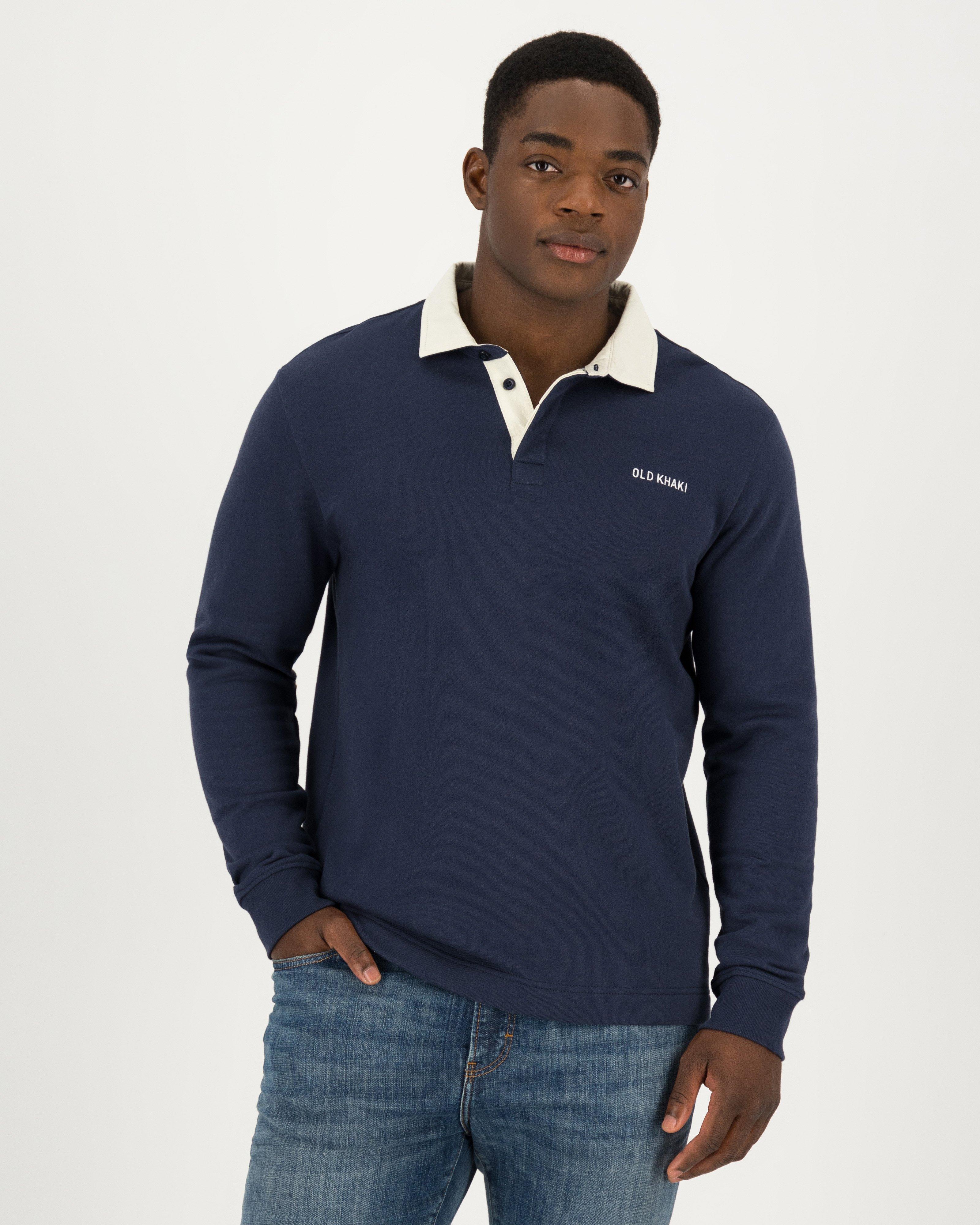Old Khaki Men’s Rodney Rugby Sweater -  Navy