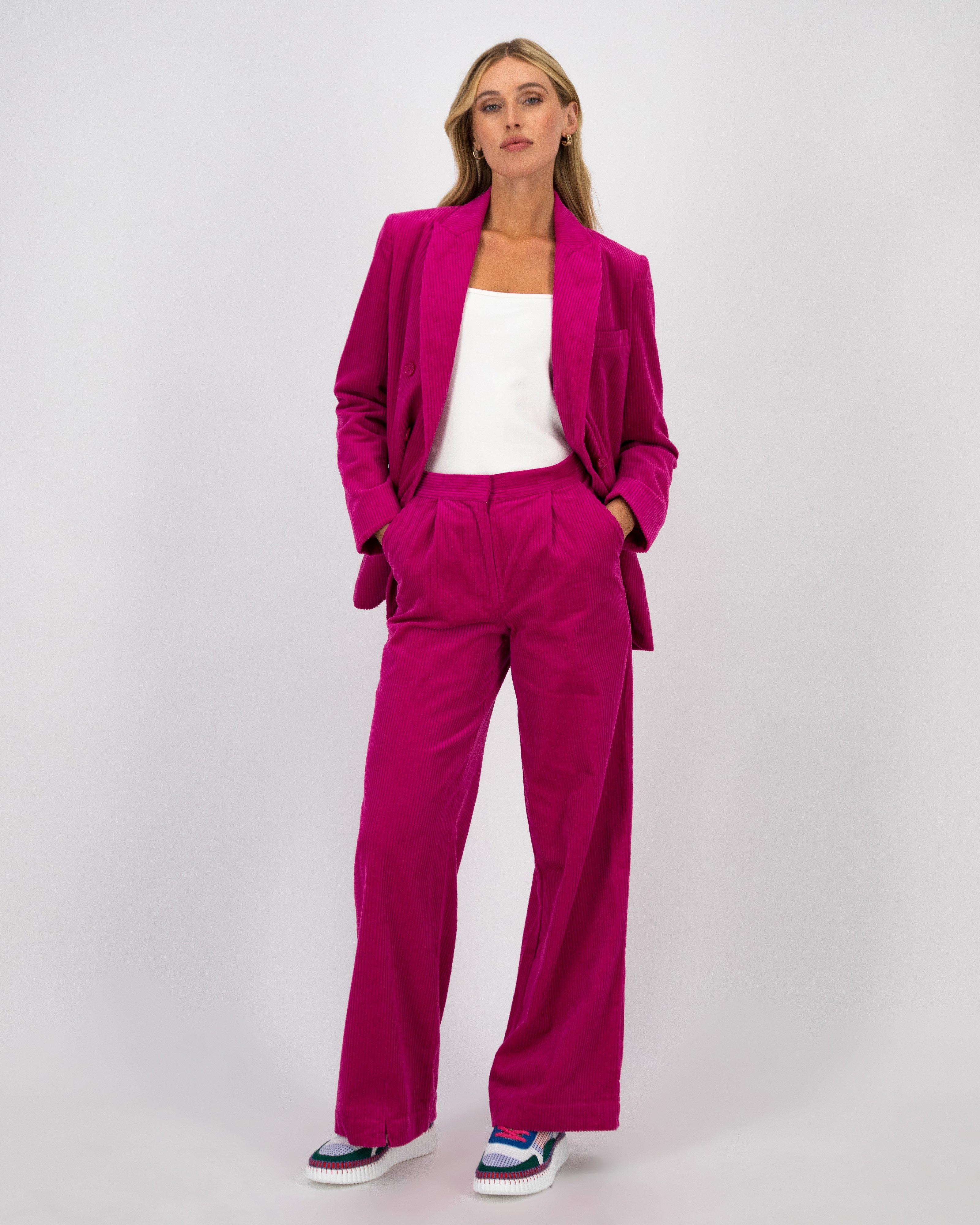 Teagan Corduroy Jacket -  Pink