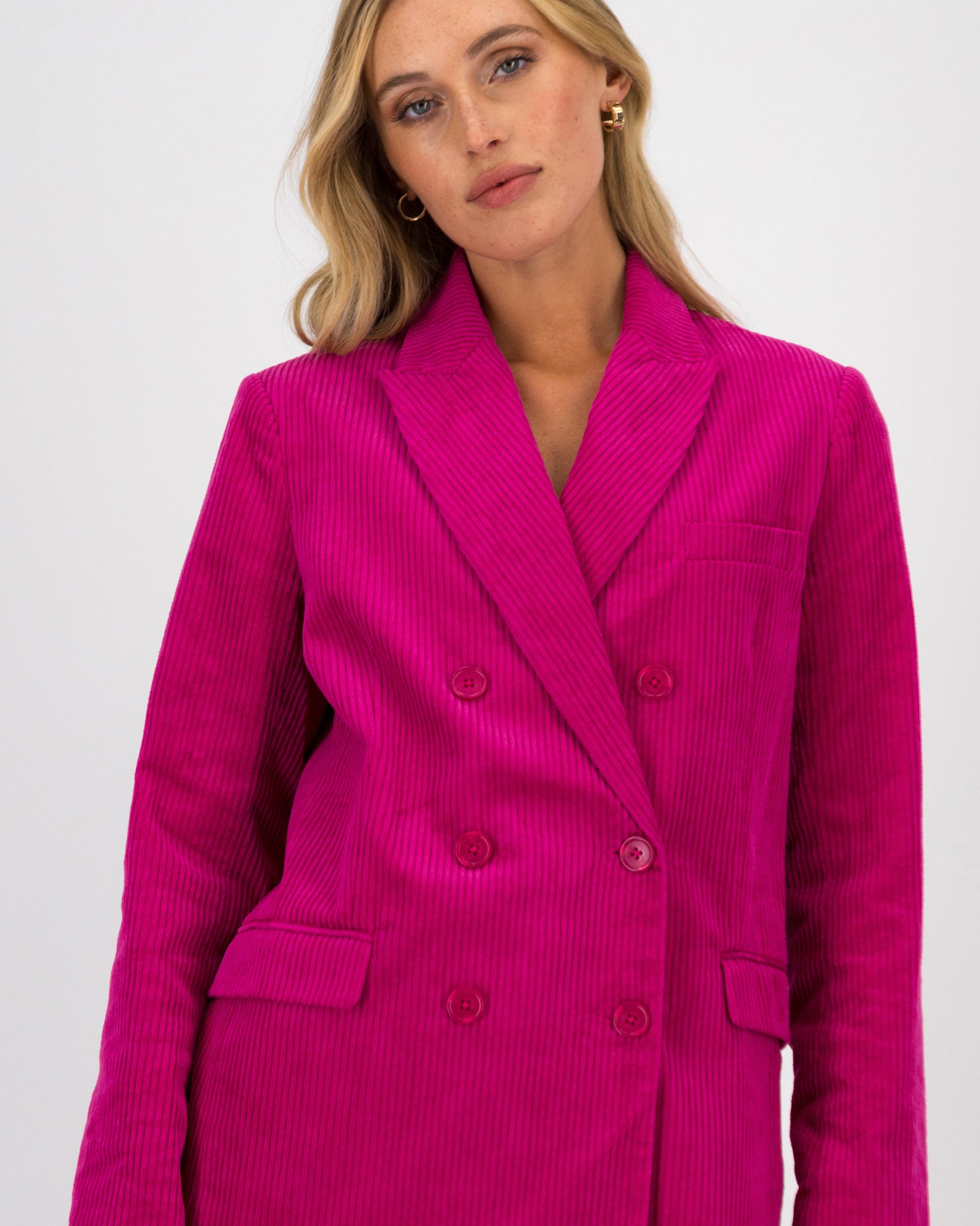 Teagan Corduroy Jacket -  Pink