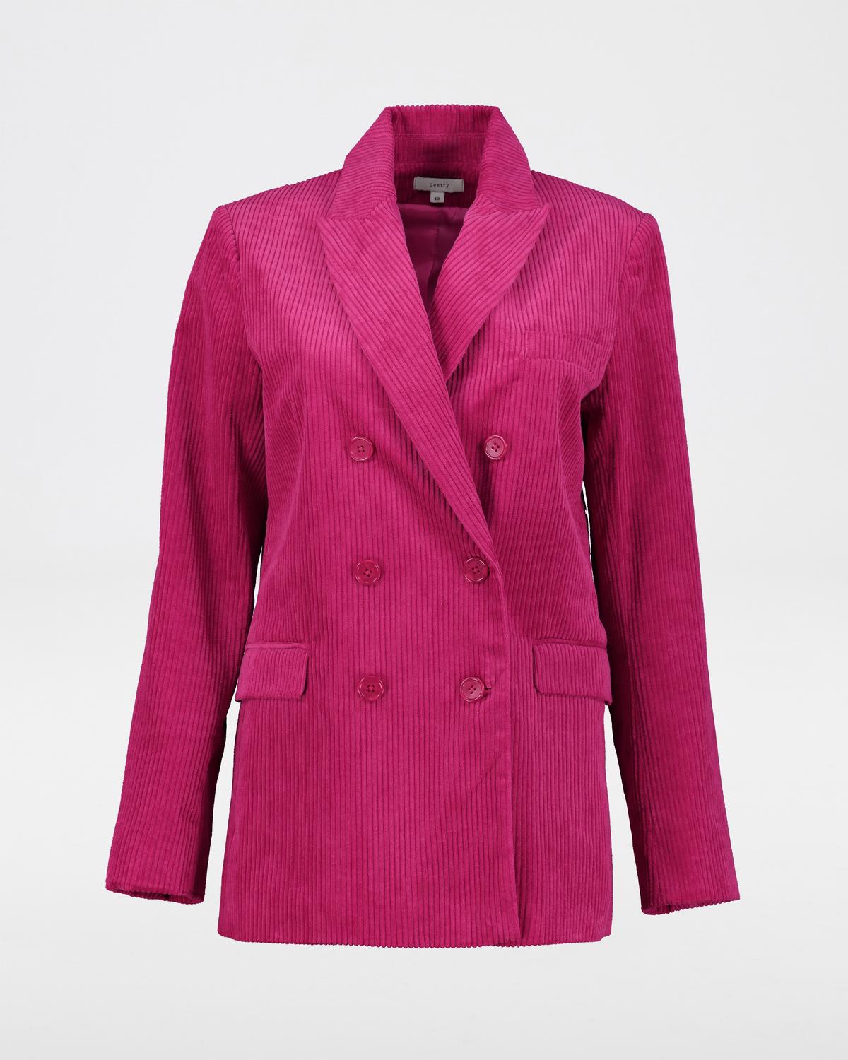 Teagan Corduroy Jacket -  Pink