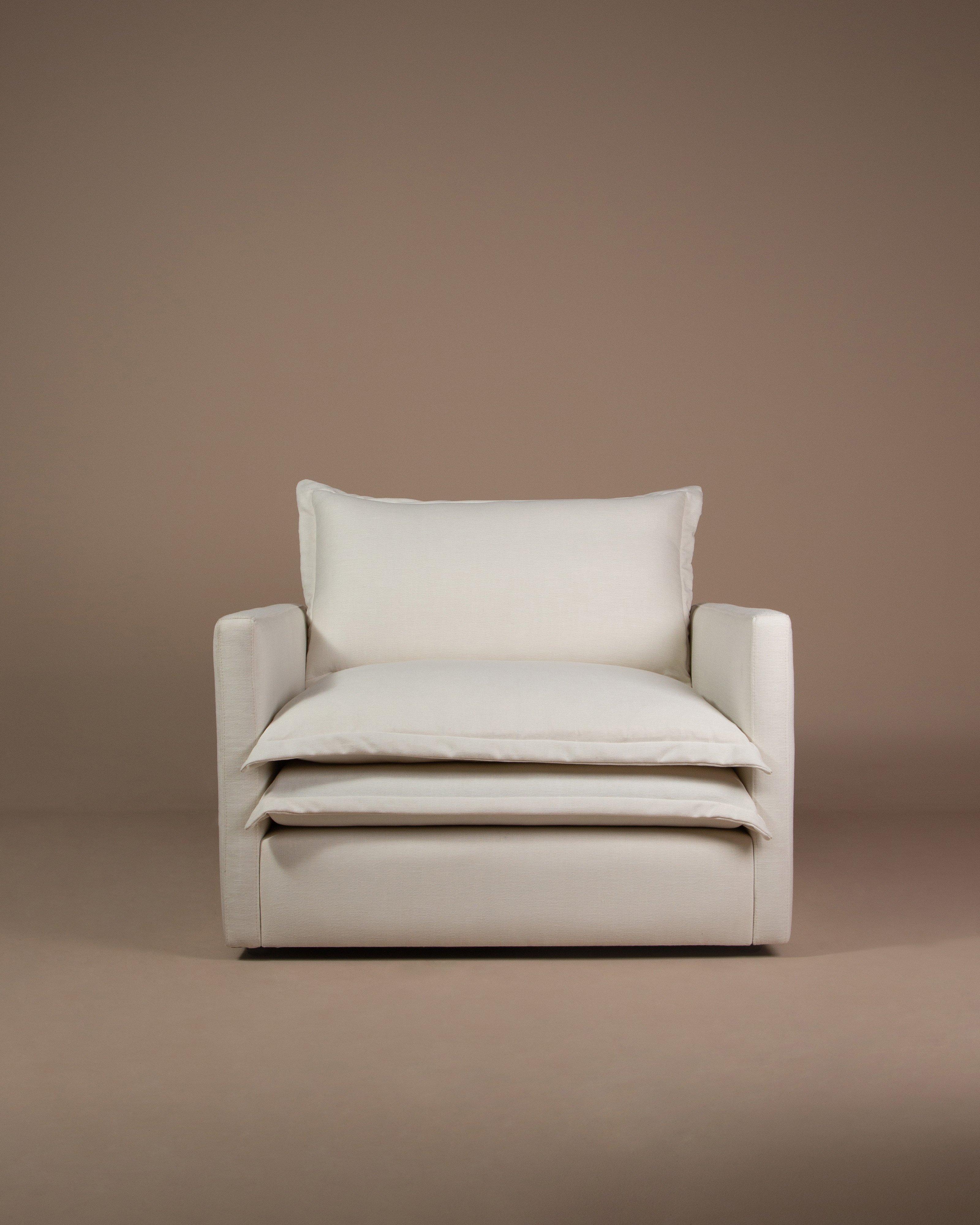 Abina Cotton Single Seater -  Milk