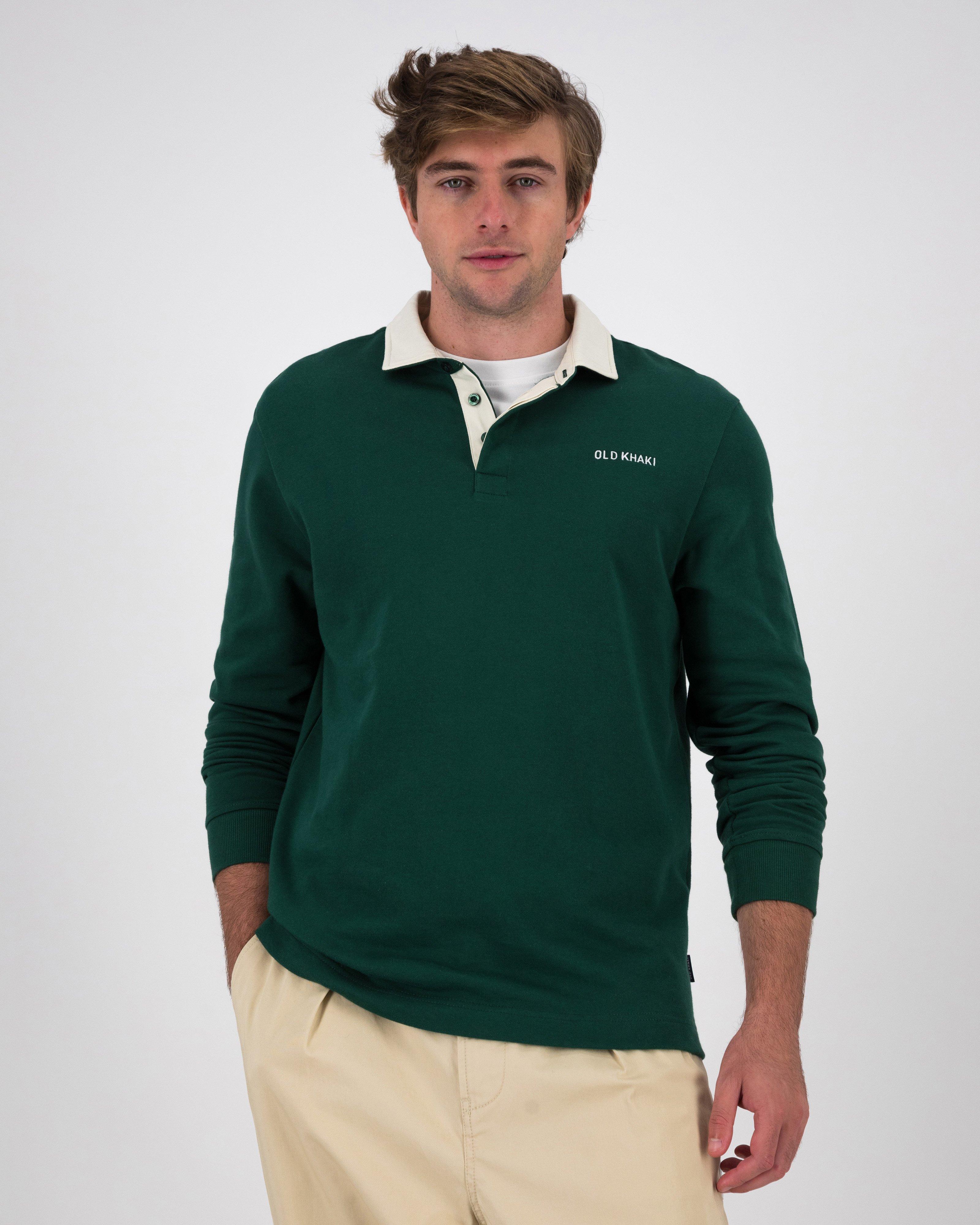 Men’s Rodney Rugby Sweat  -  Dark Green