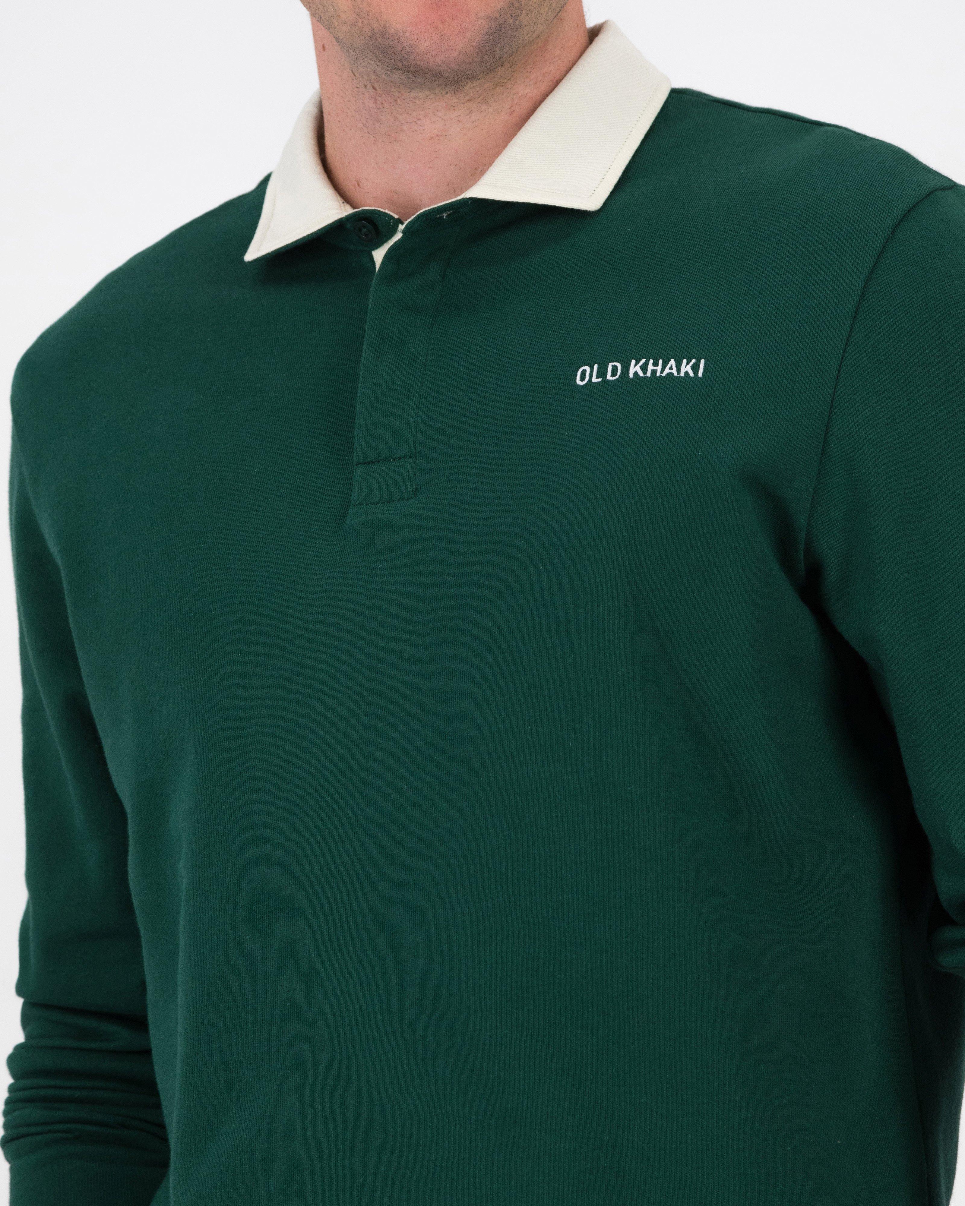 Men’s Rodney Rugby Sweat  -  Dark Green