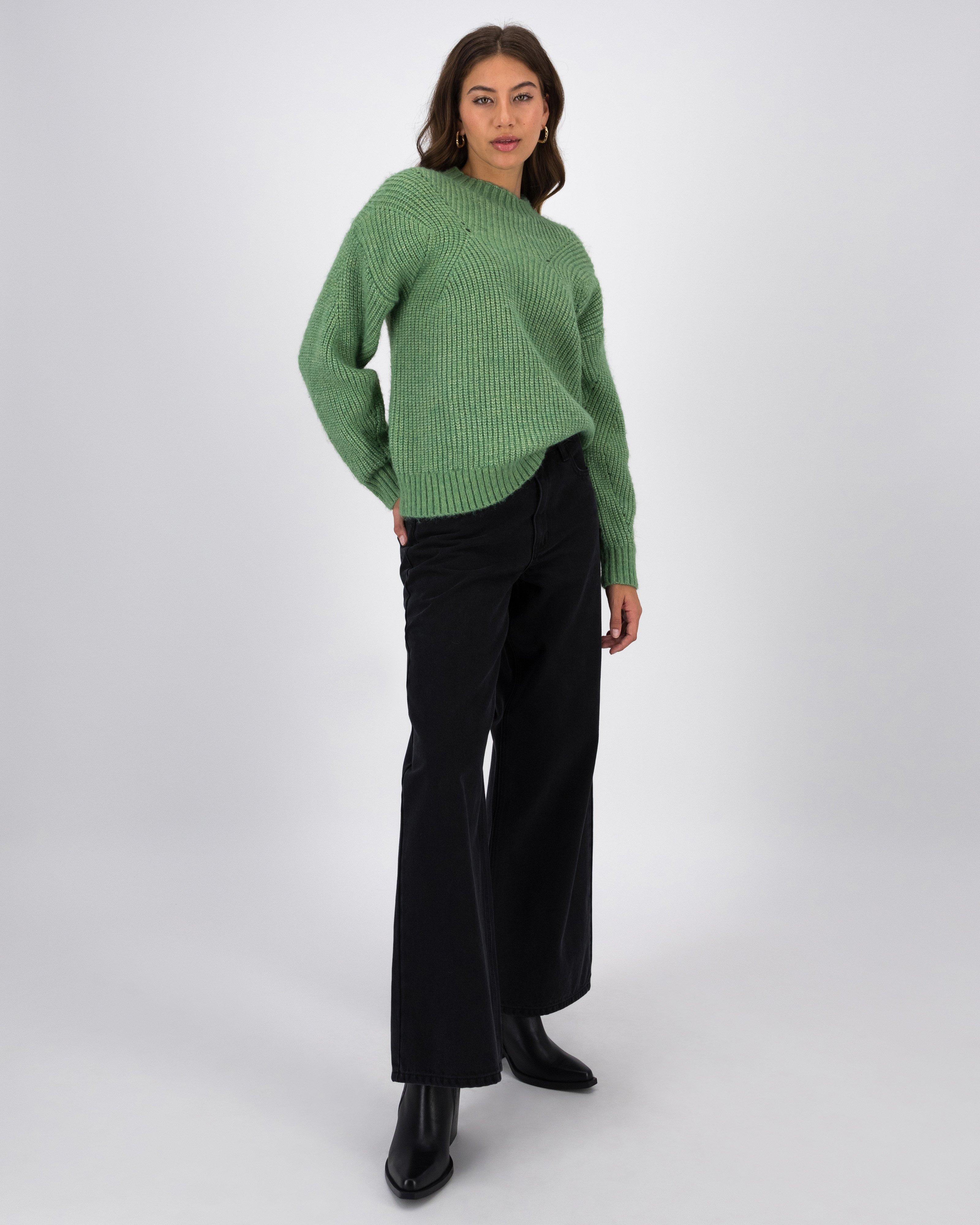 Andrea Basic Jumper -  Green