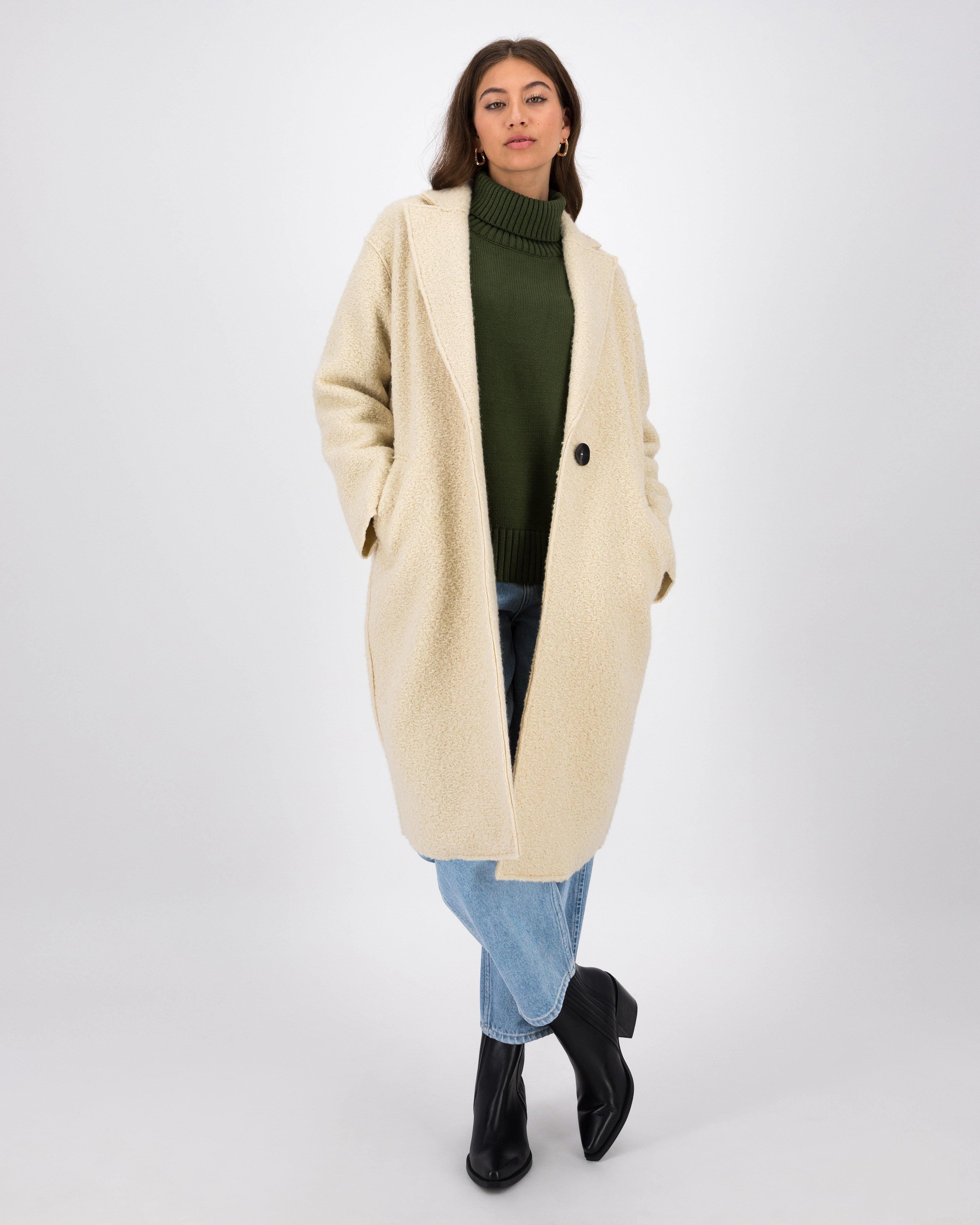 Jewel Wool Coat -  Milk