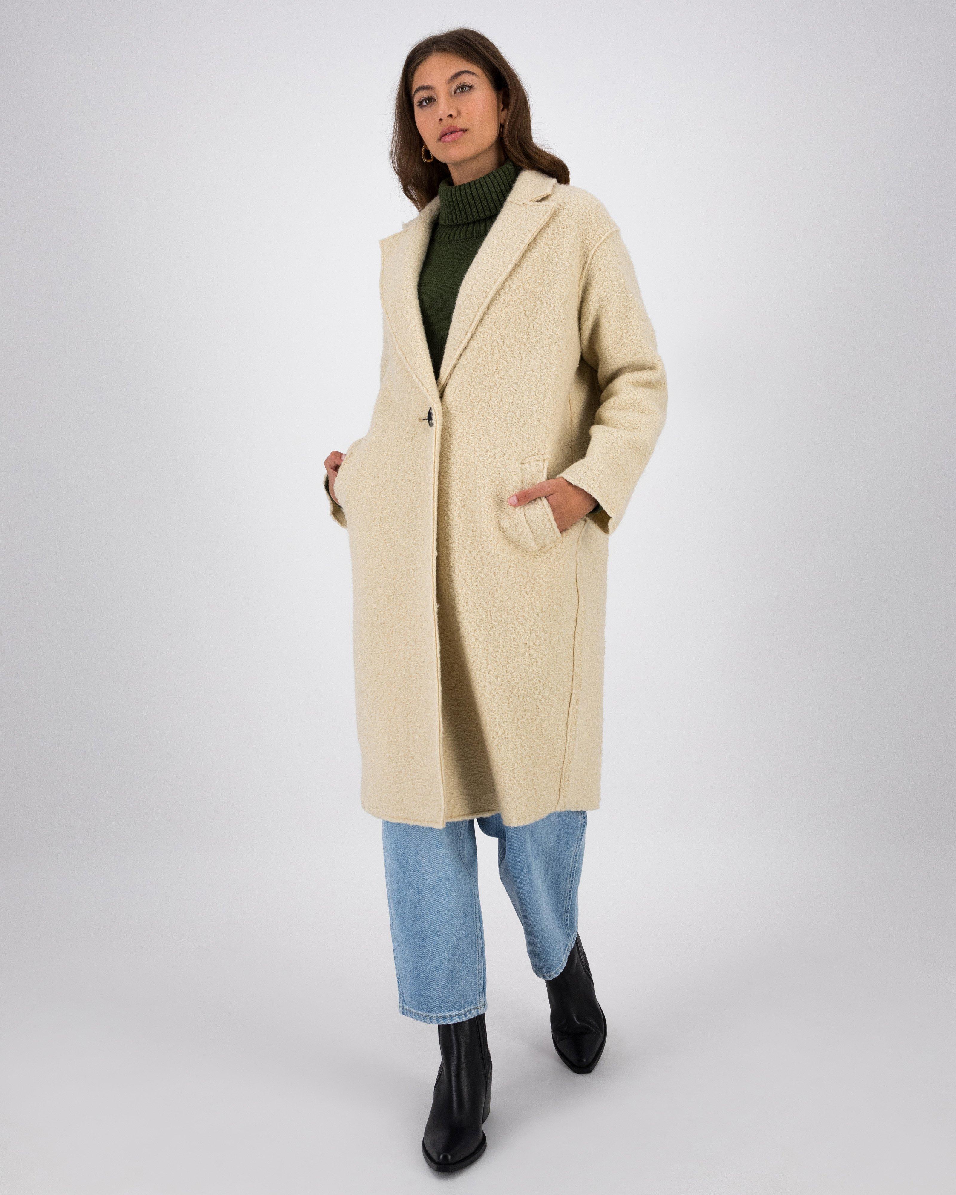 Jewel Wool Coat -  Milk