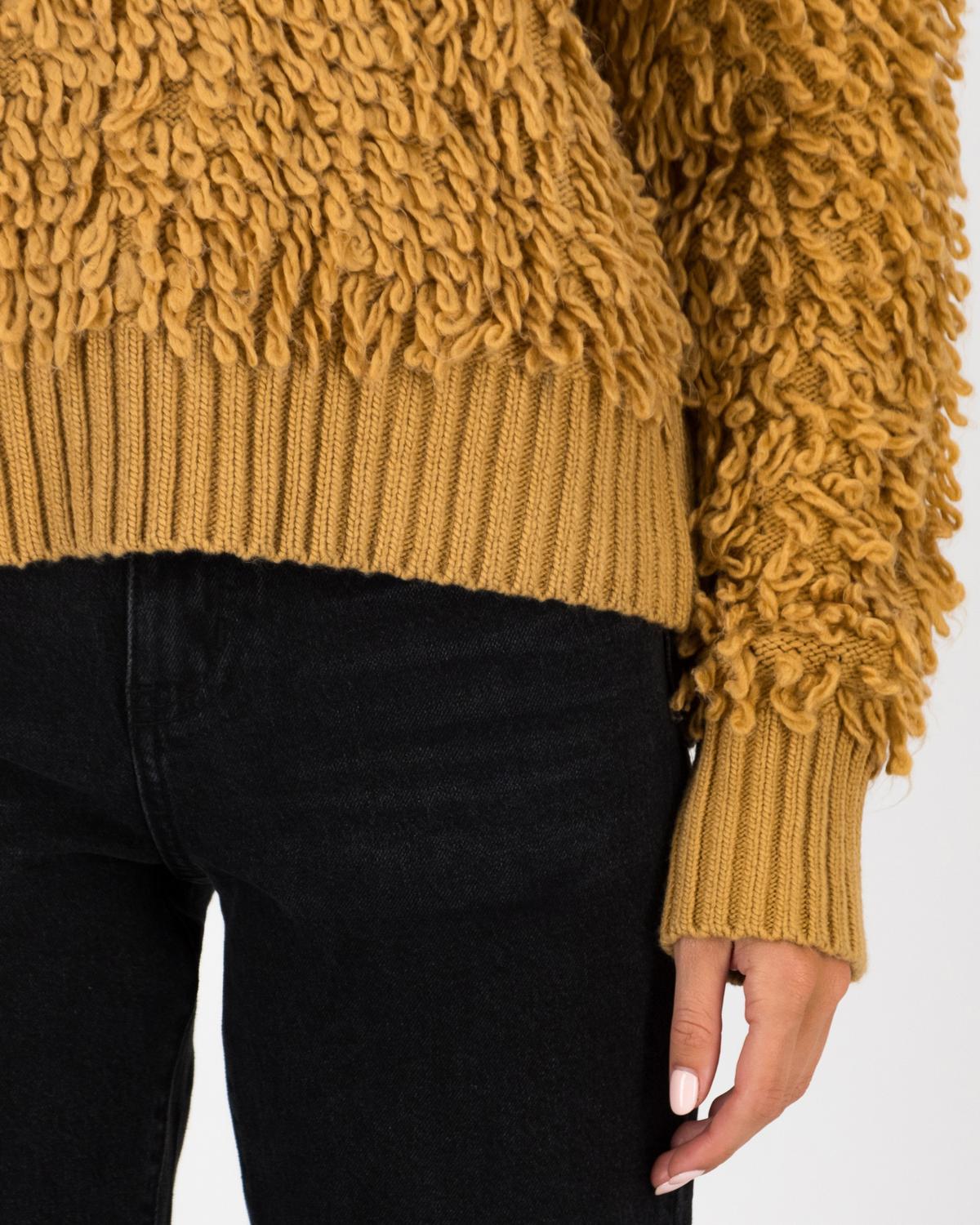 Sia Long Haired Jumper -  Tan