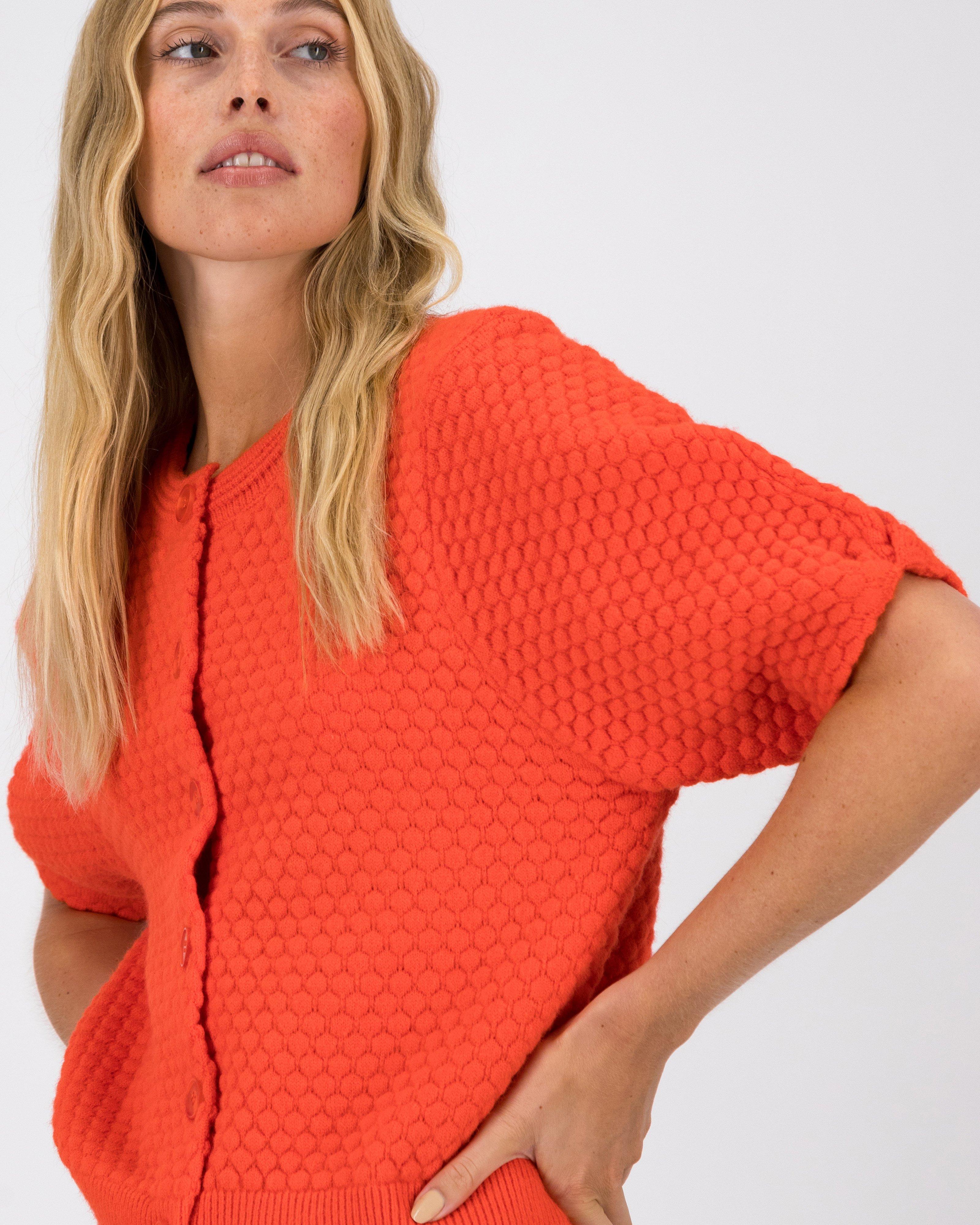 Shazzy Bobble Cardi -  Orange