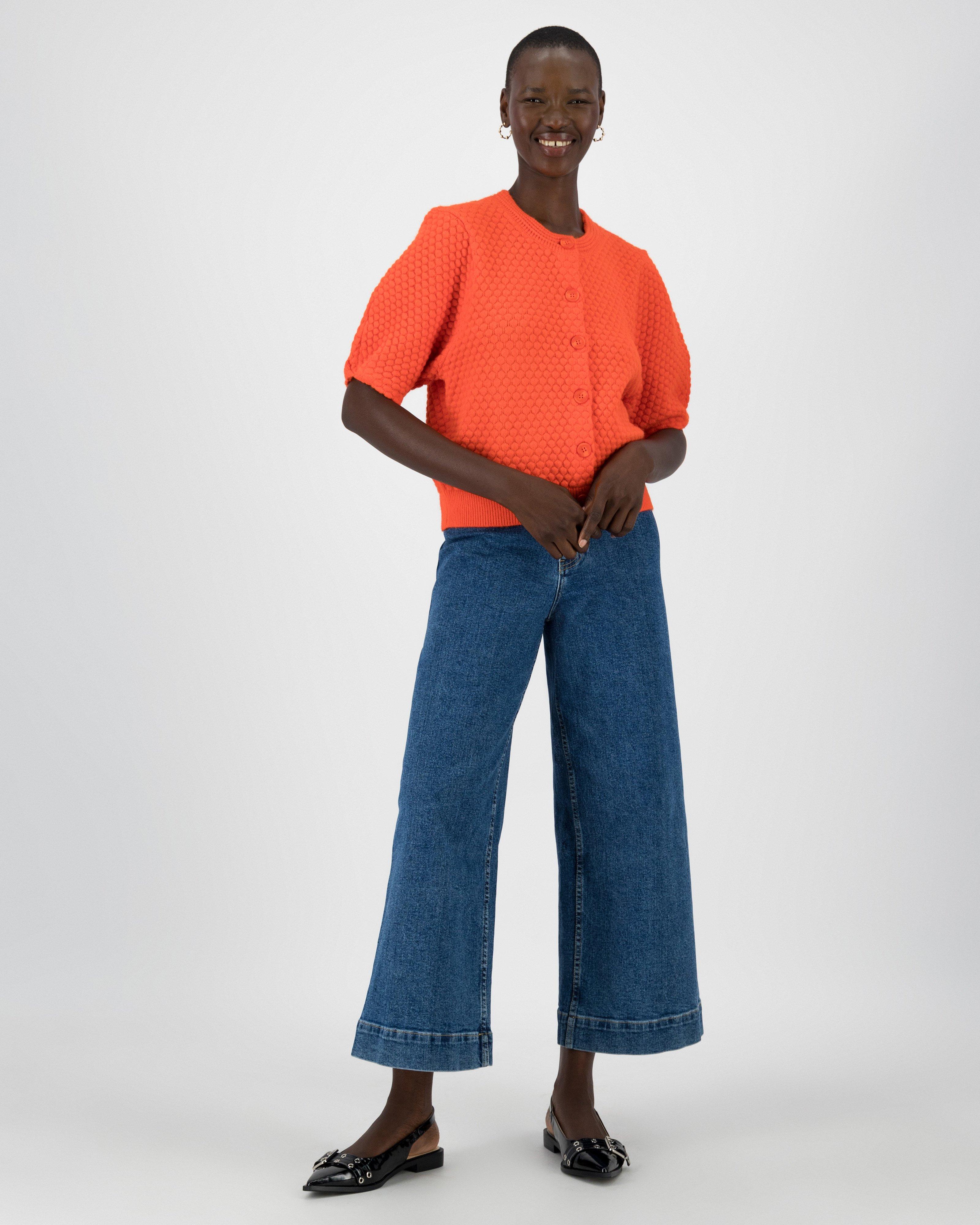 Shazzy Bobble Cardi -  Orange
