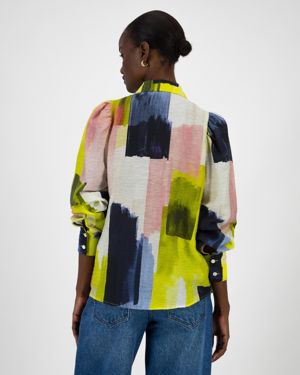 Bevy Geometric Blouse -  Assorted
