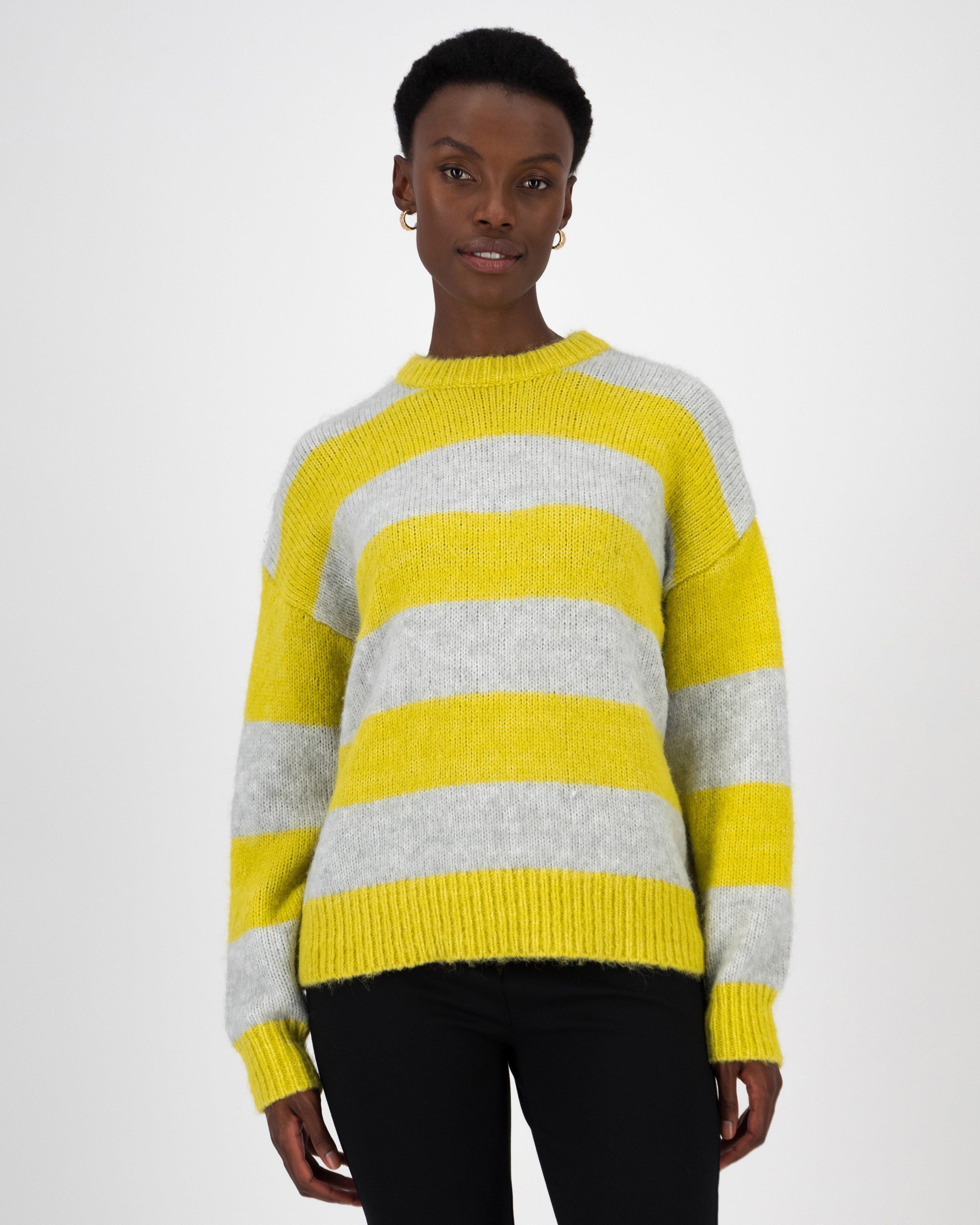 Ahrin Stripe Jumper -  Yellow