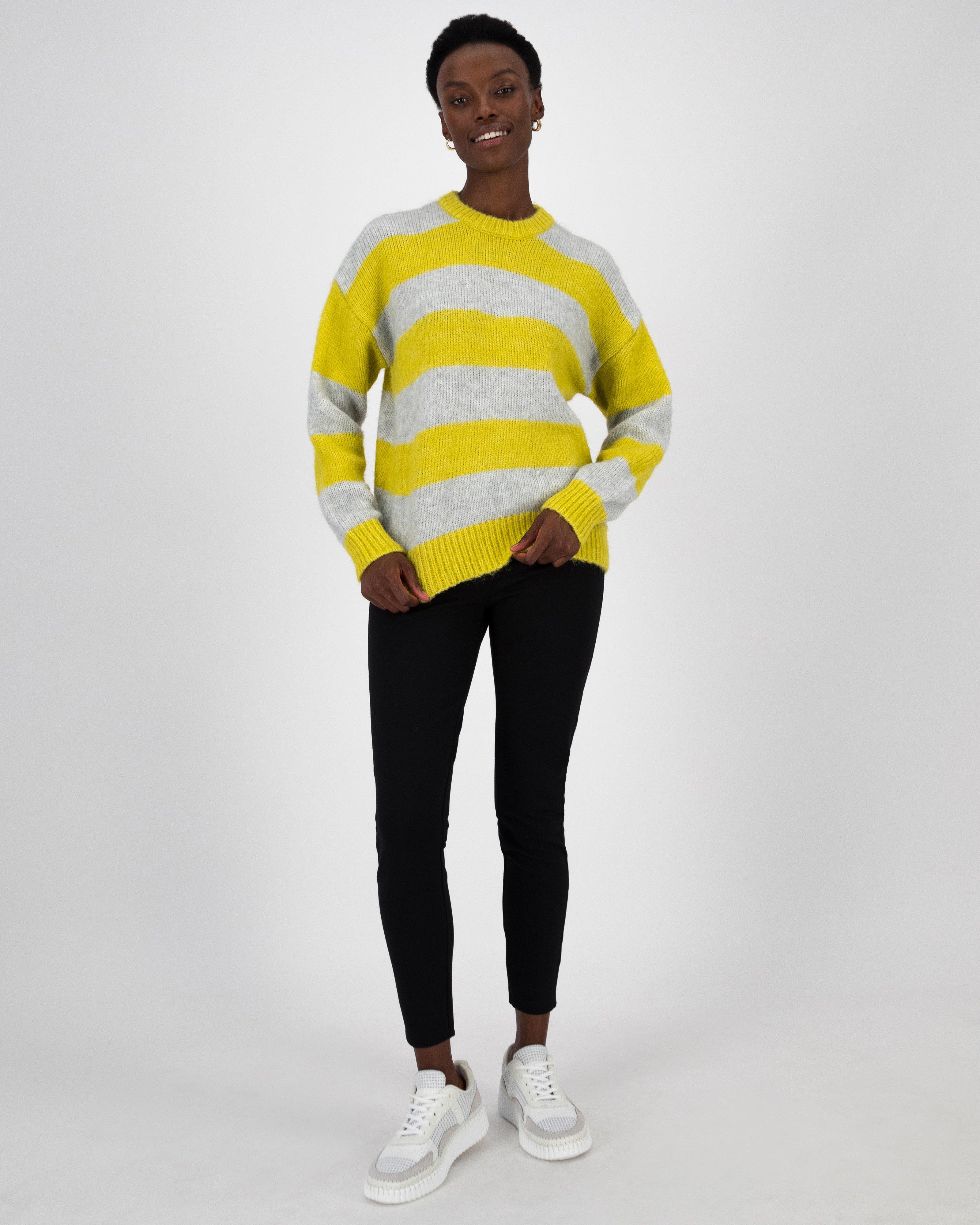 Ahrin Stripe Jumper -  Yellow