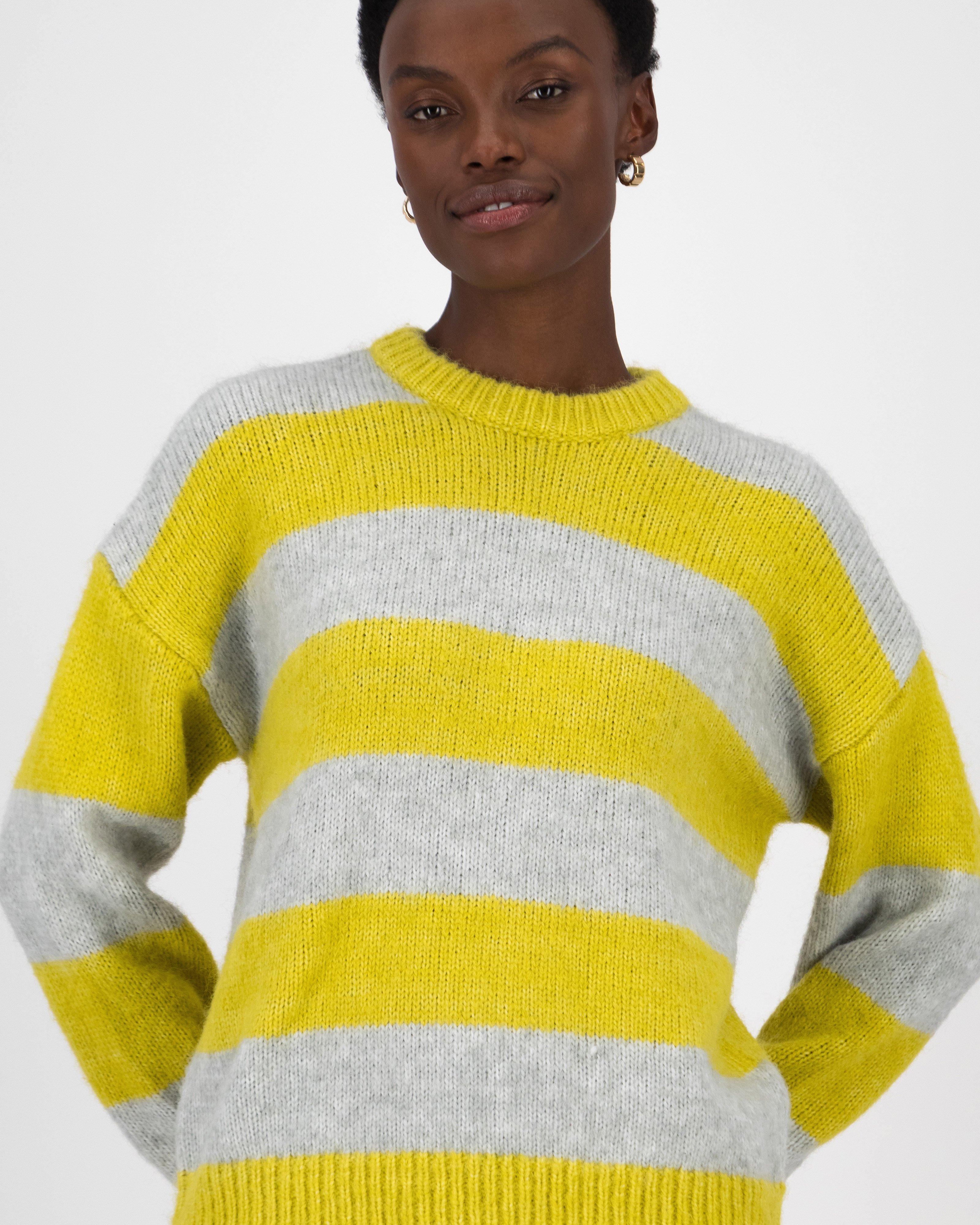 Ahrin Stripe Jumper -  Yellow