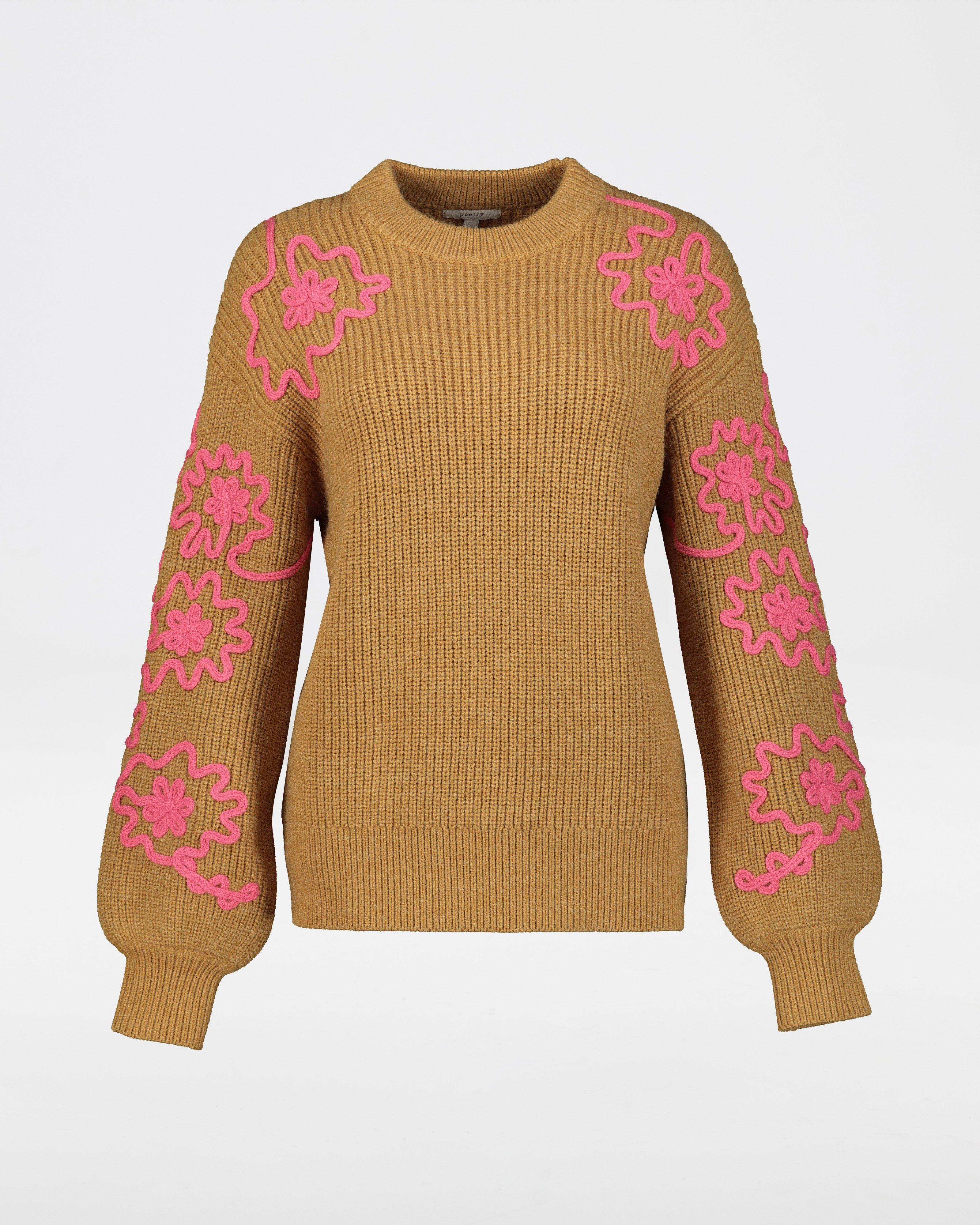 Tory Embroidered -  Tan
