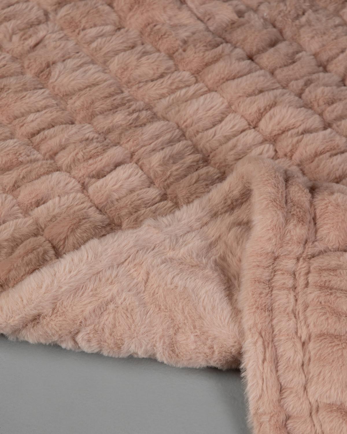 Camilla Fur Throw -  Pink