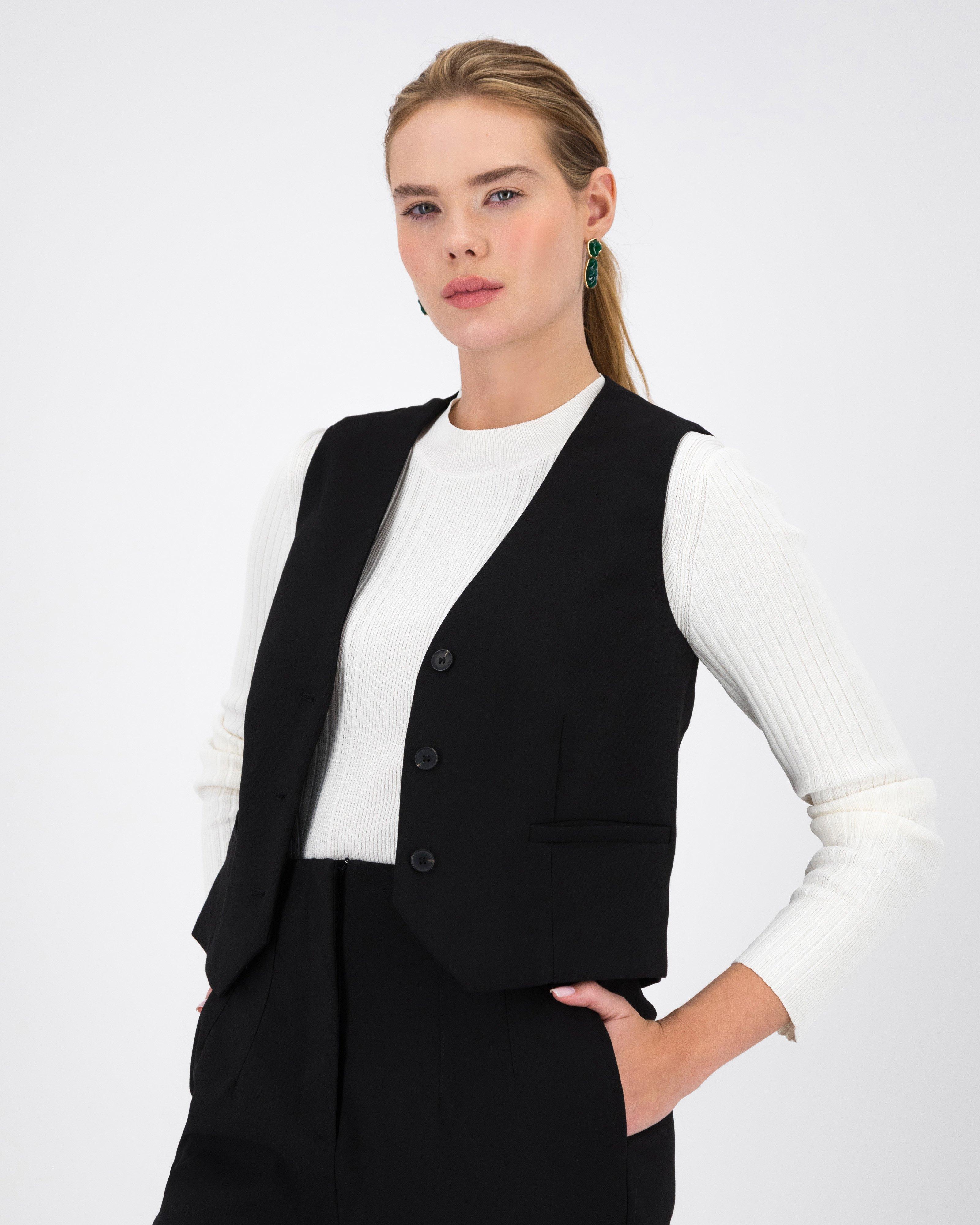 Florence Waistcoat -  Black