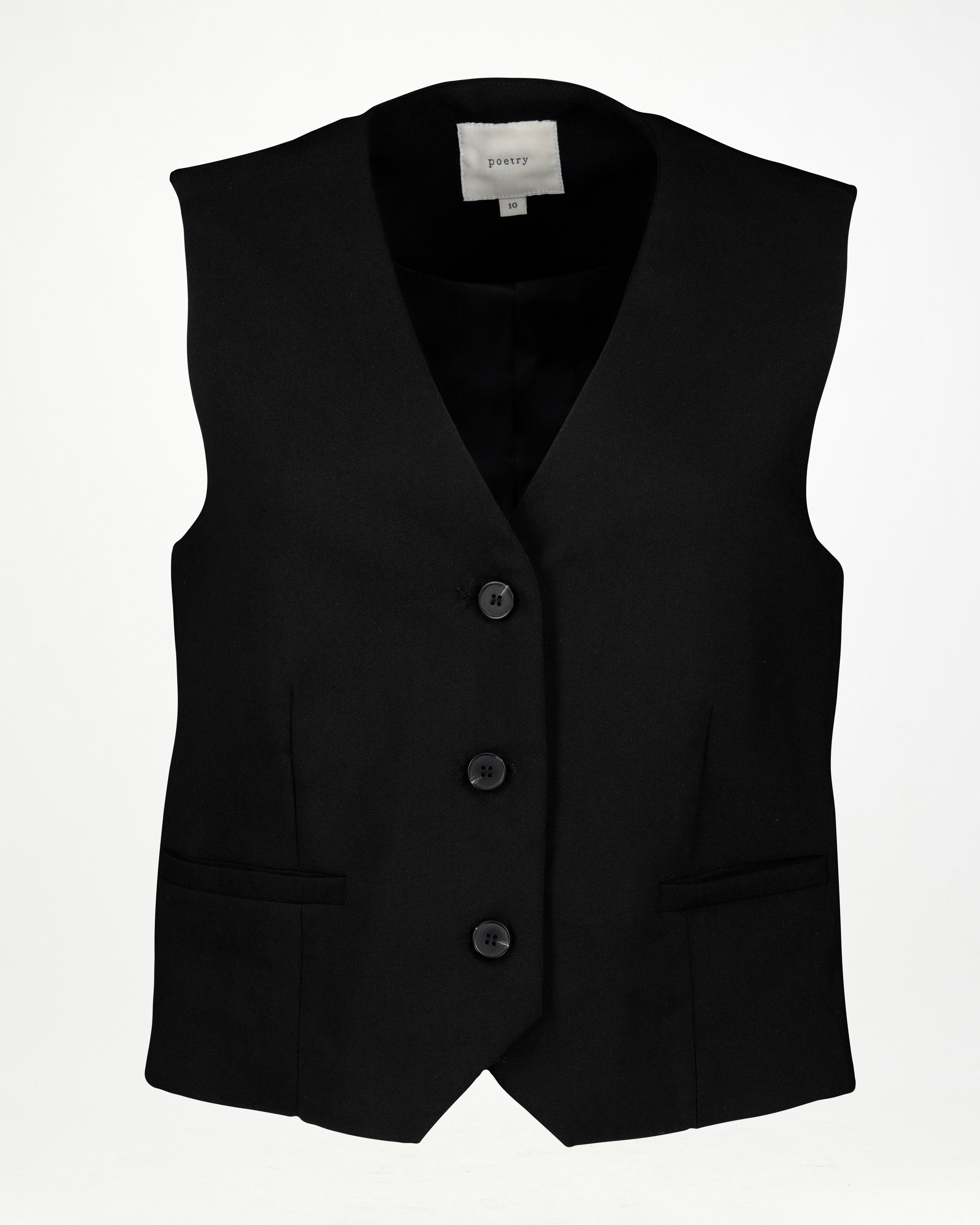 Florence Waistcoat -  Black