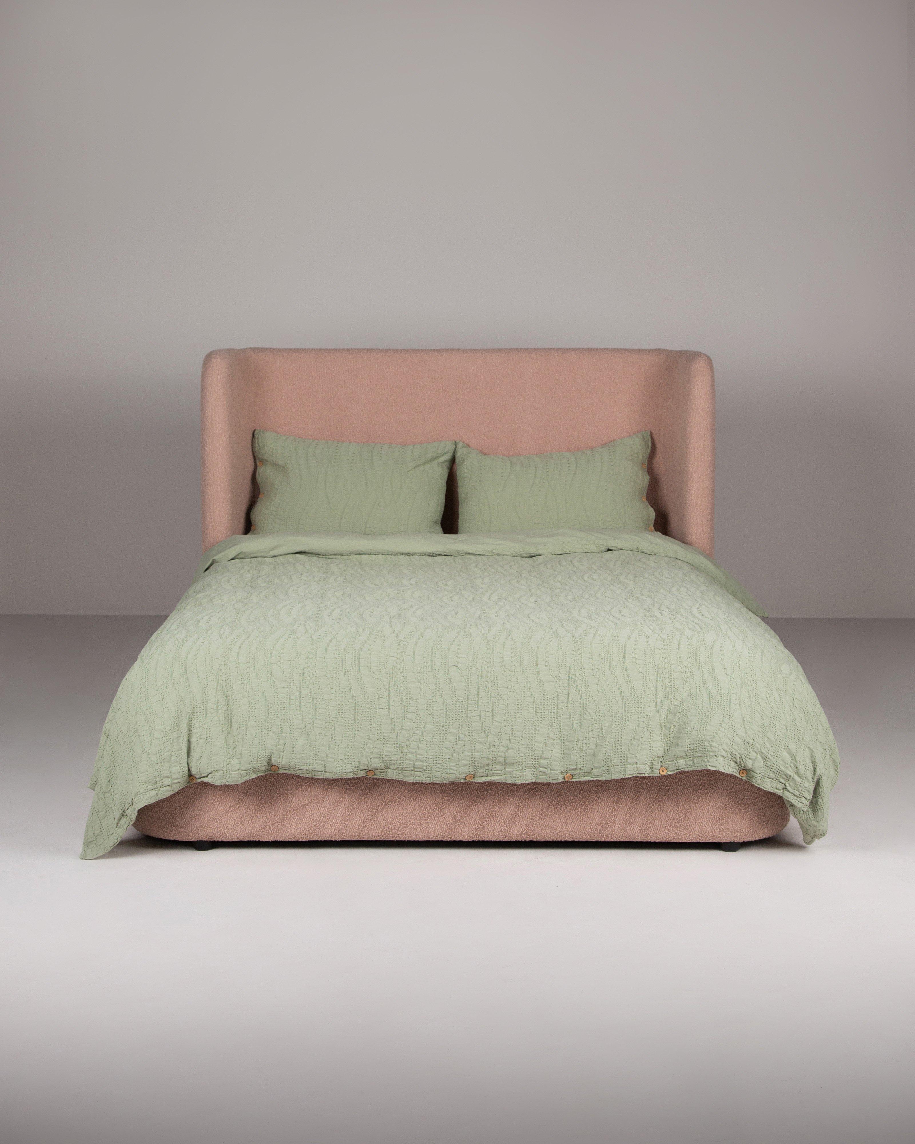 Favo Textured Queen Bedding Set -  Sage
