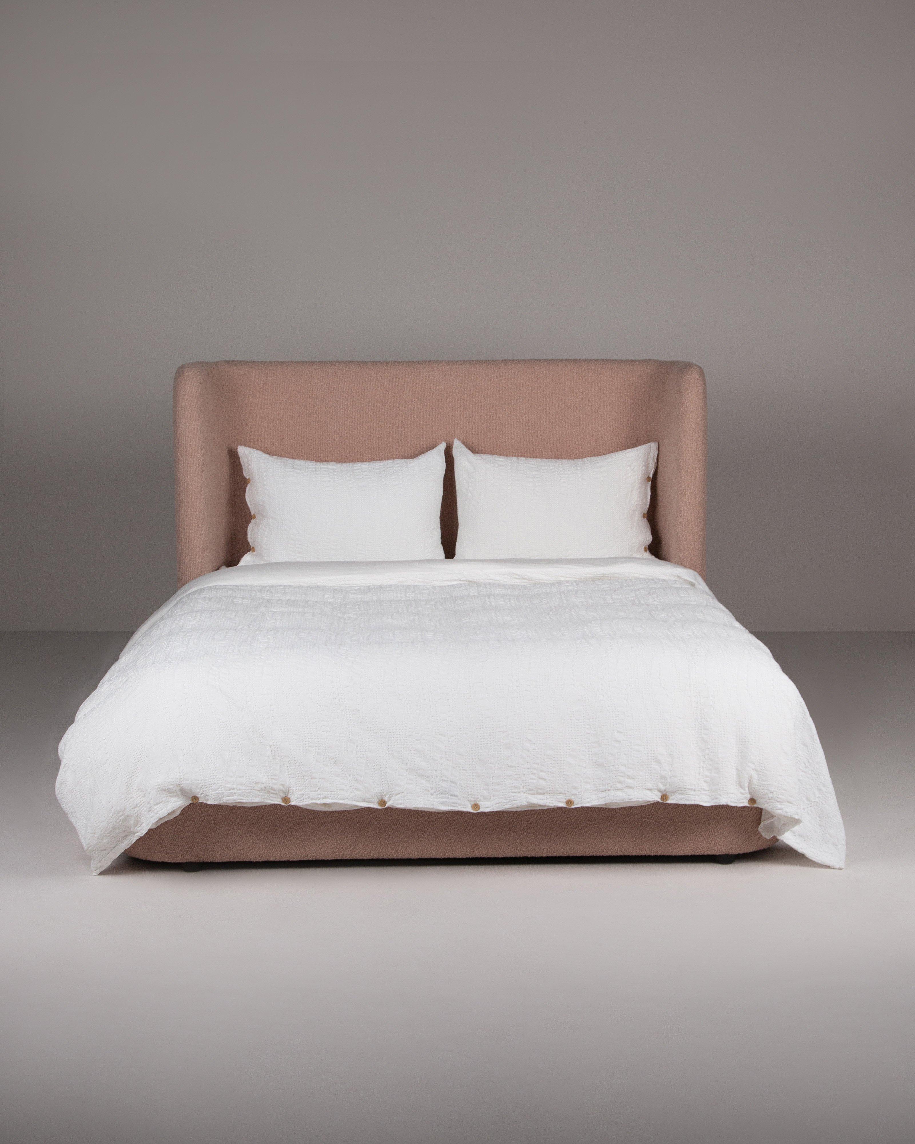 Favo Textured King Bedding Set -  White