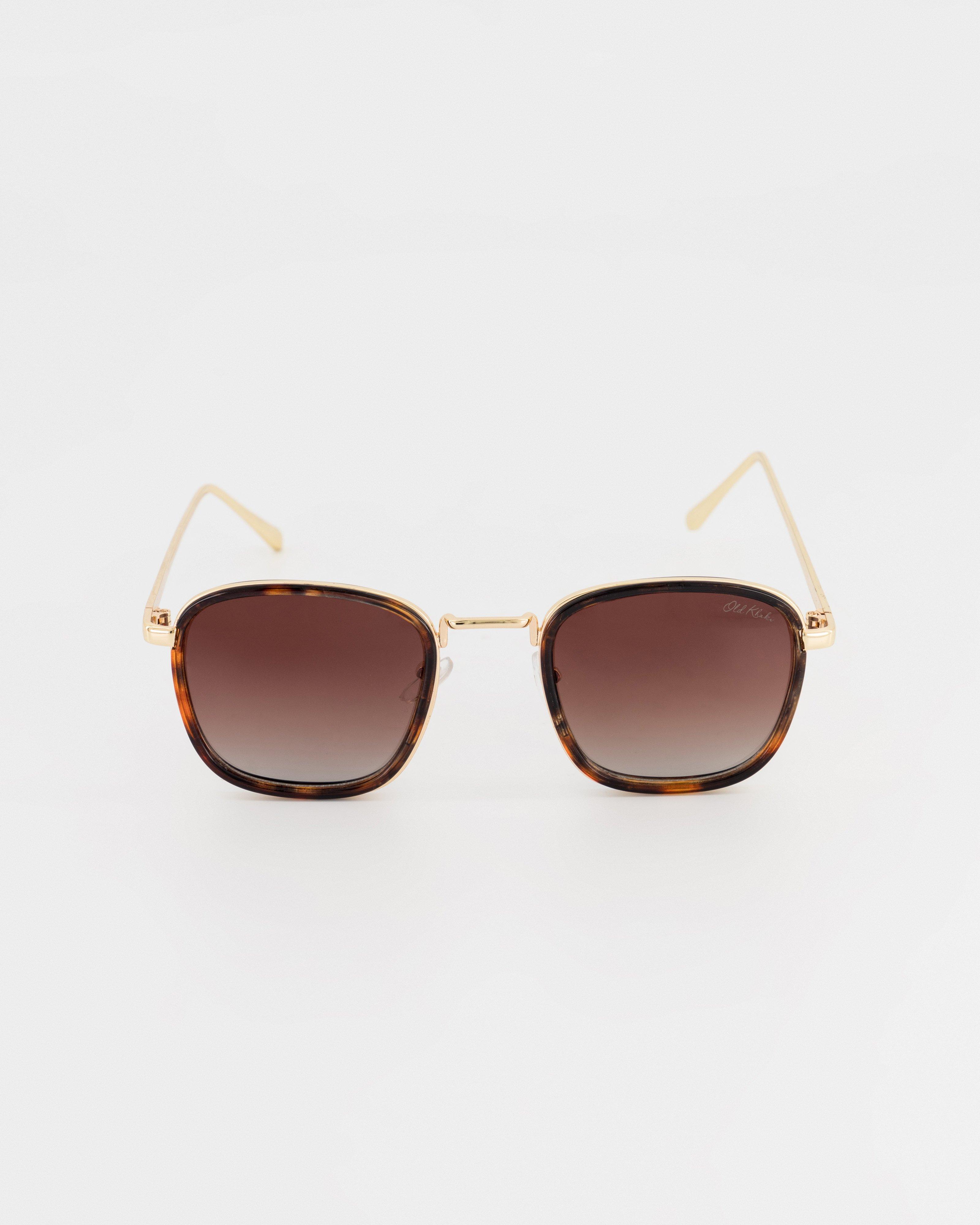 Women’s Rimmed Metal Sunglasses  -  Brown