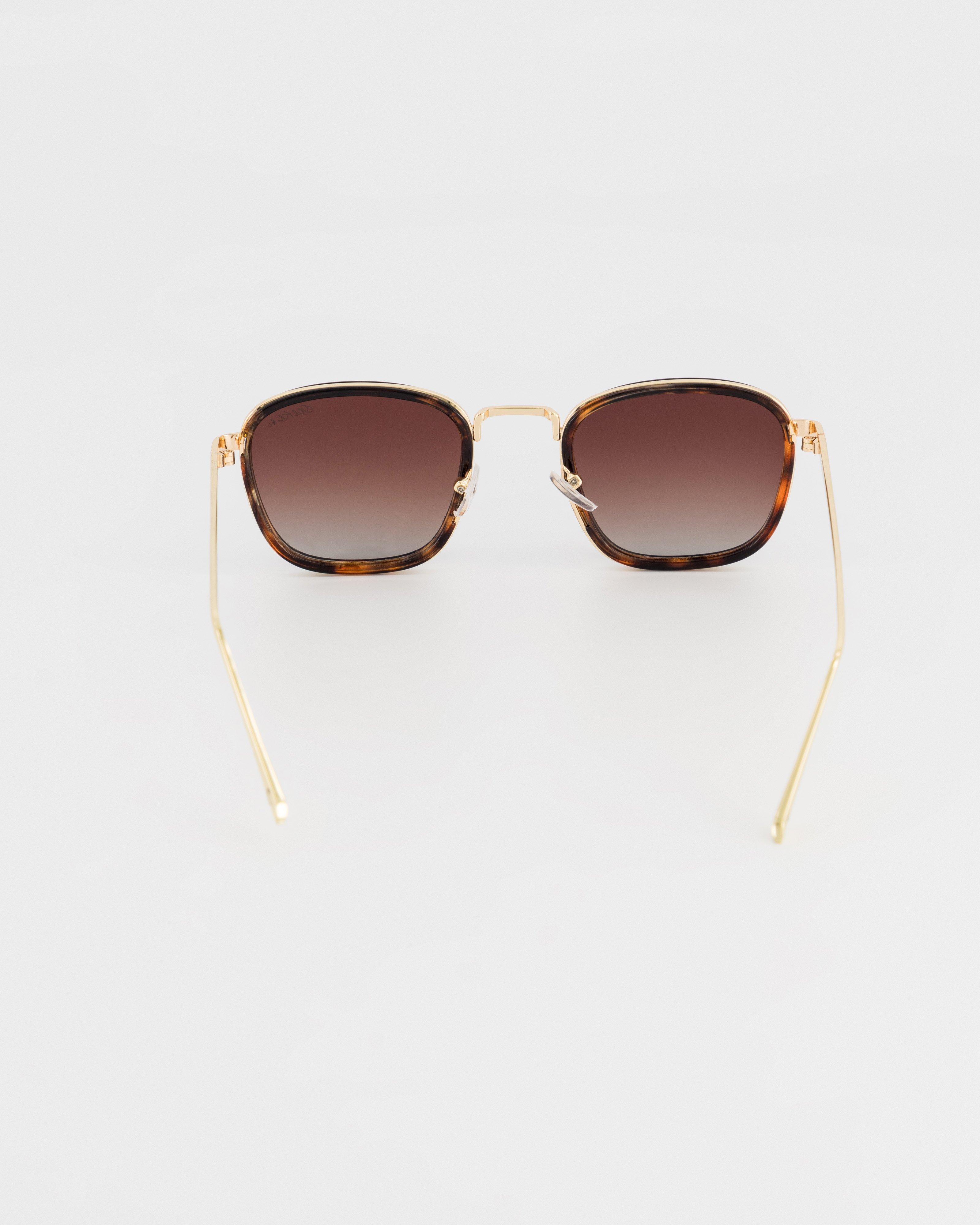 Women’s Rimmed Metal Sunglasses  -  Brown