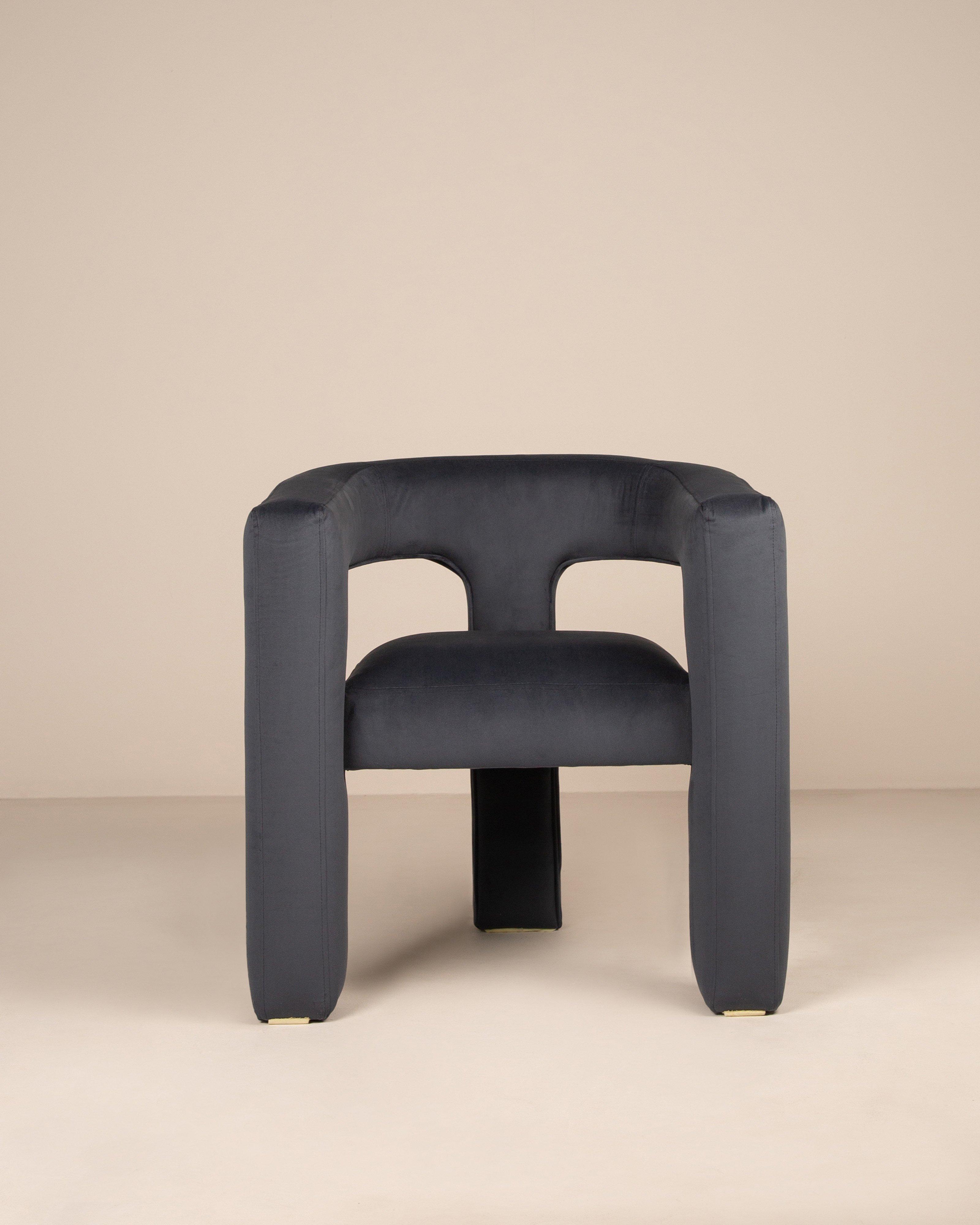 Amore Velvet Dining Chair -  Navy