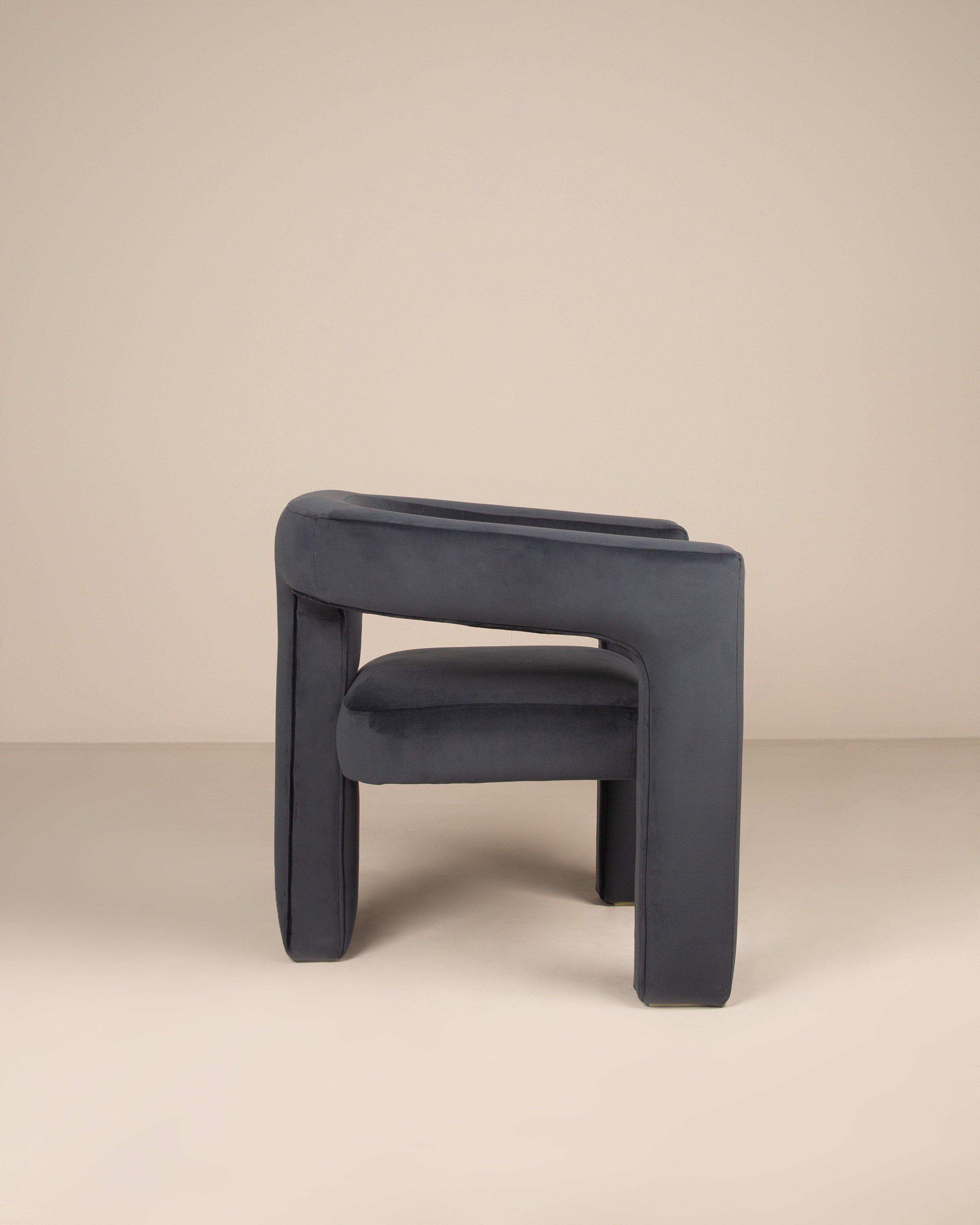 Amore Velvet Dining Chair -  Navy