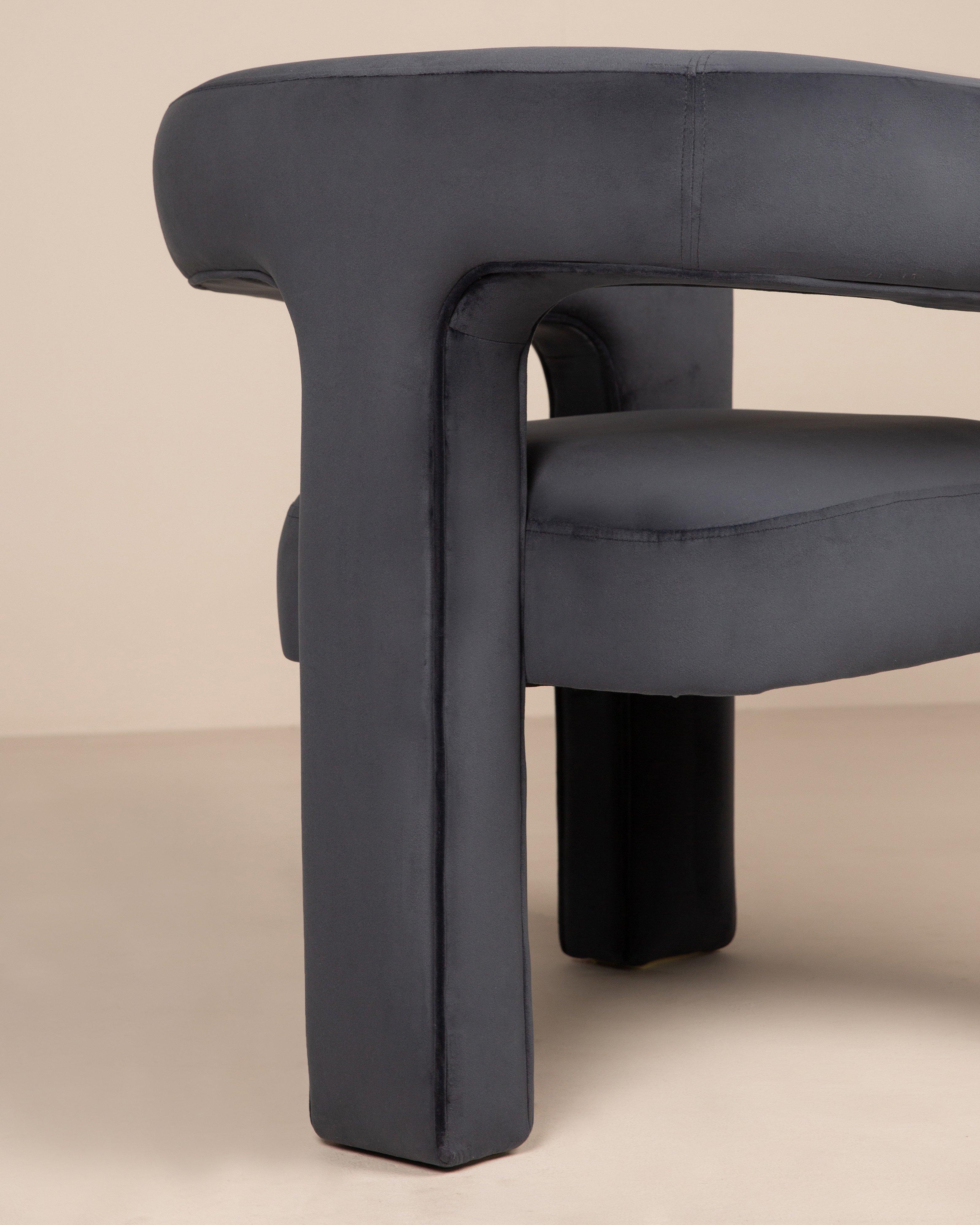 Amore Velvet Dining Chair -  Navy