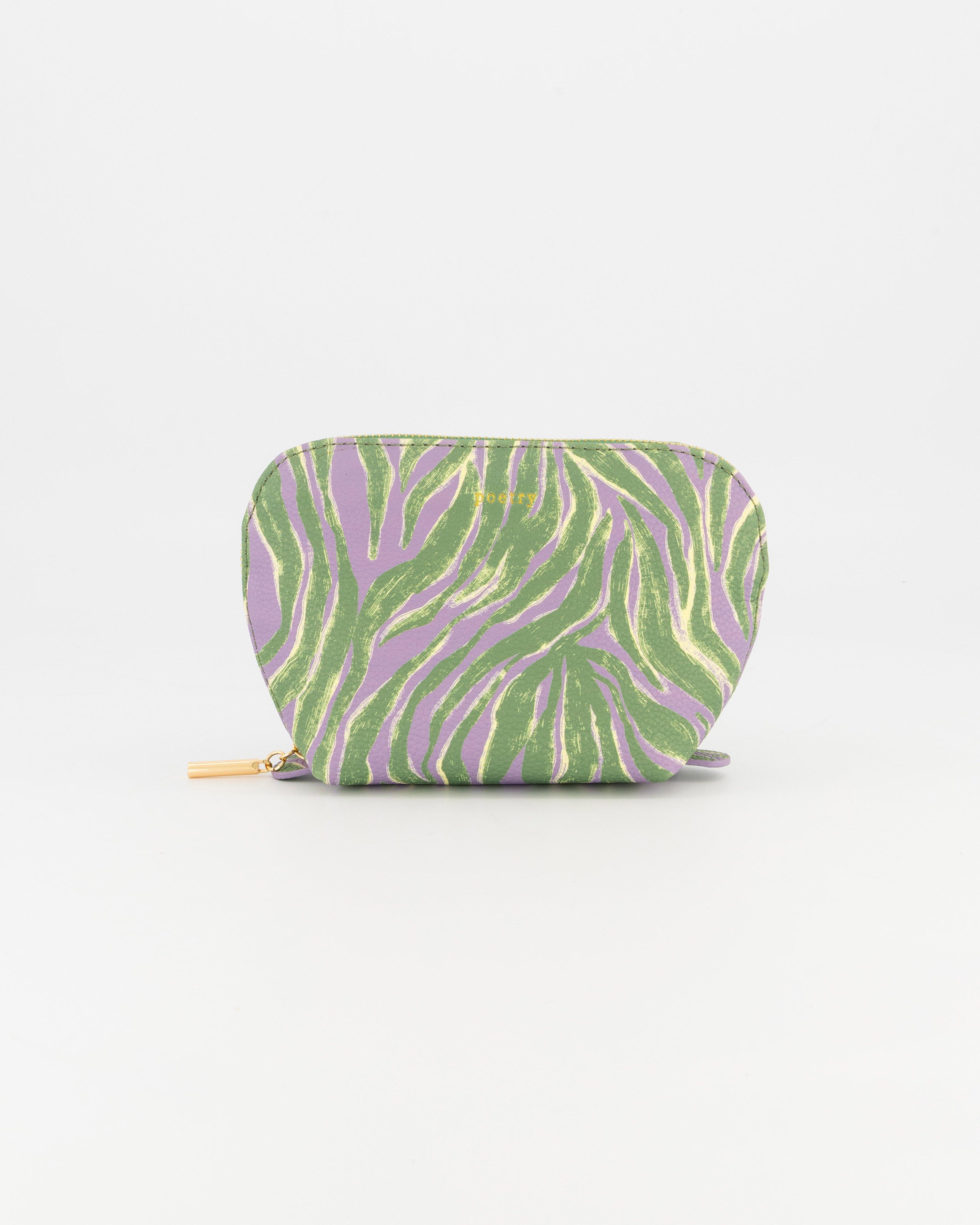 Ana Printed Medium Travel Pouch -  Green