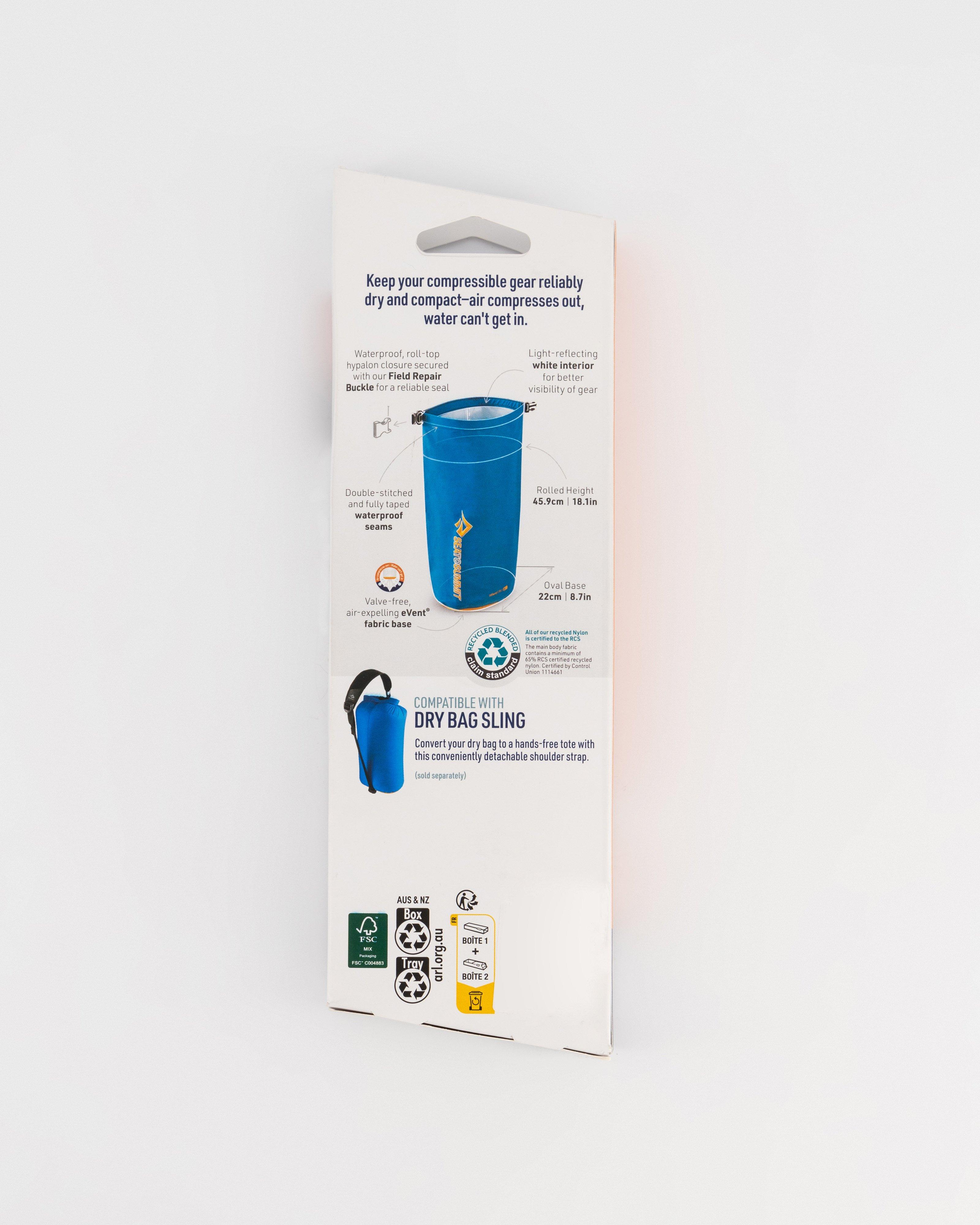 Sea to Summit 13L eVac Dry Bag -  Sea Blue