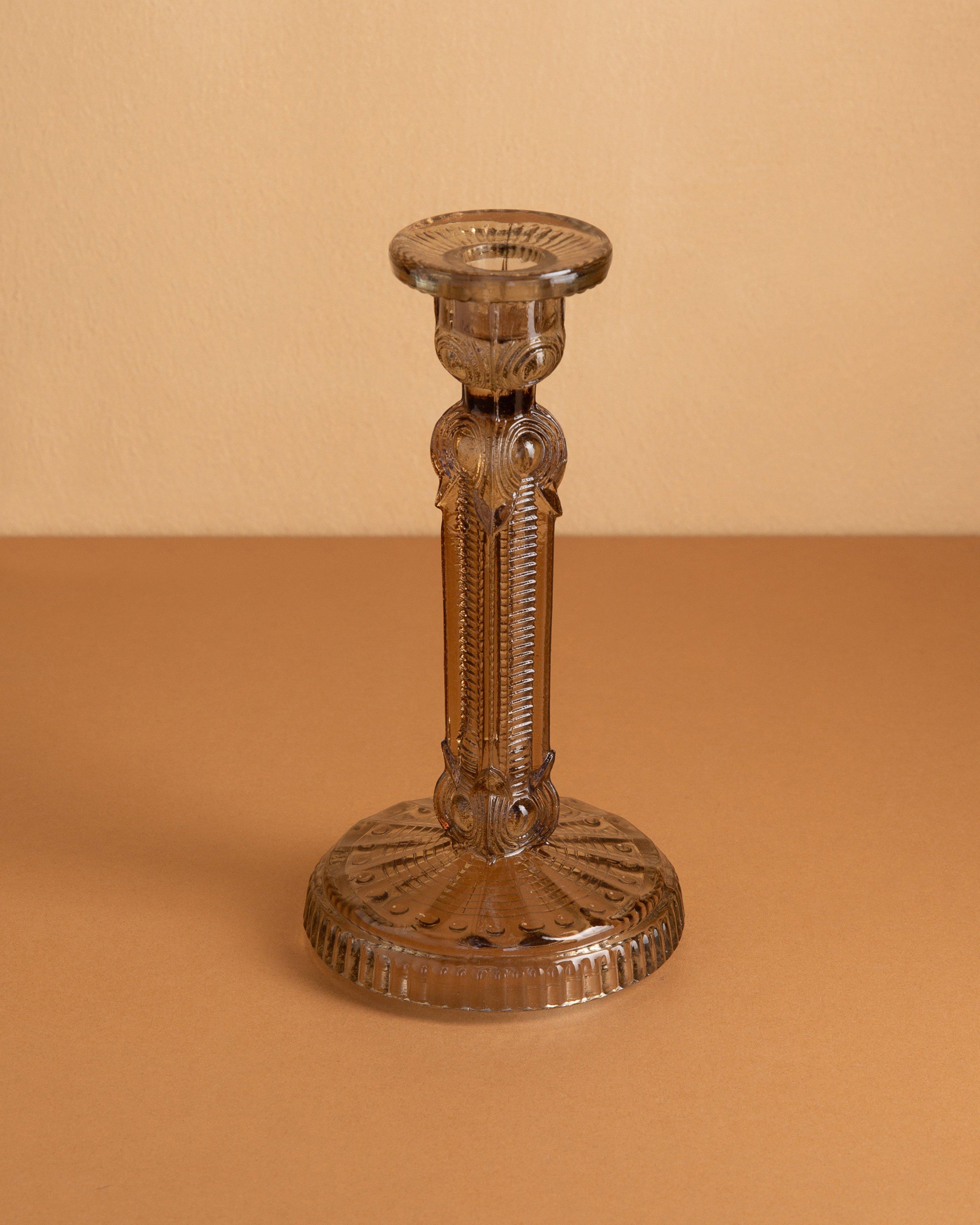 Ingrid Tall Candle Stick -  Charcoal