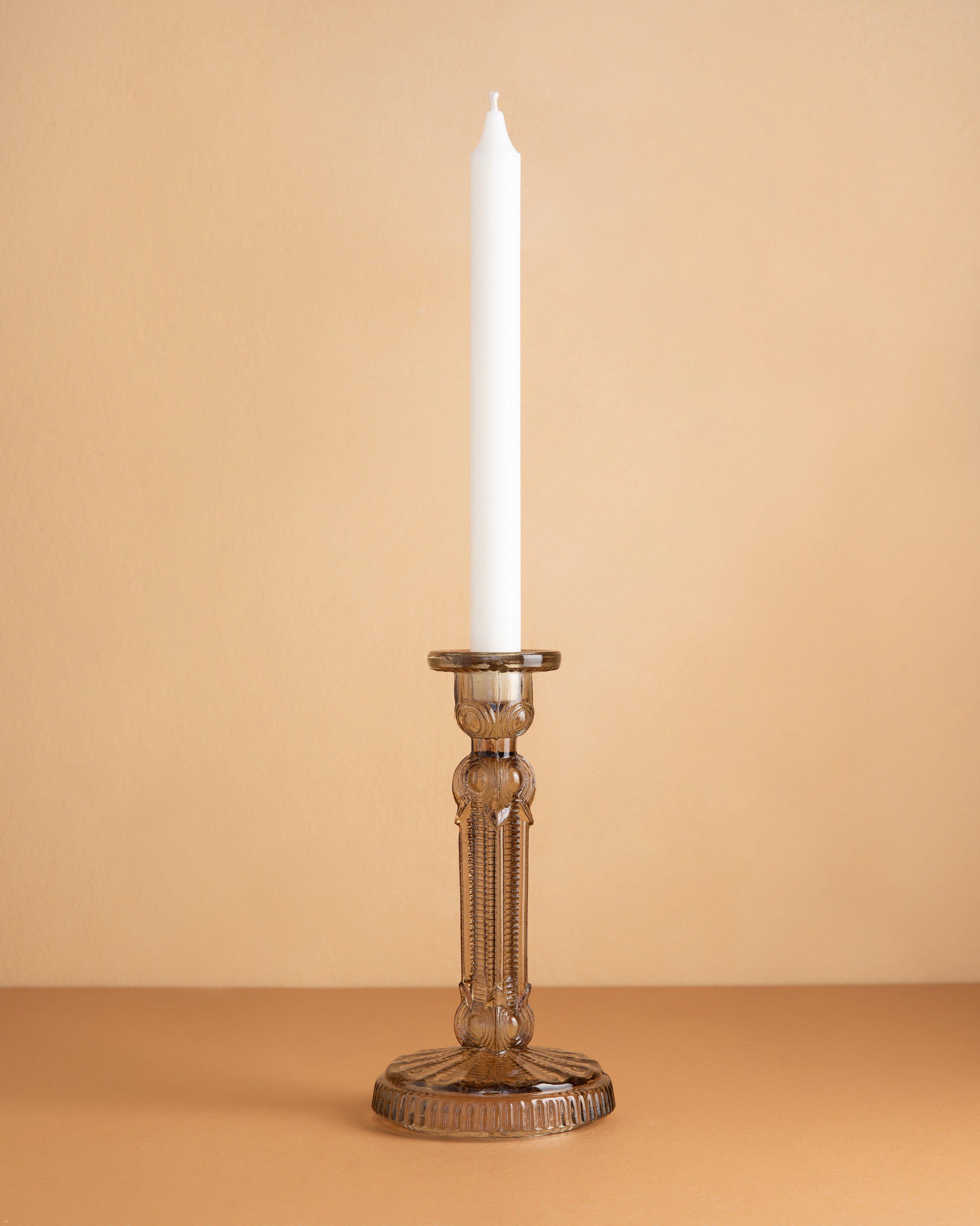 Ingrid Tall Candle Stick -  Charcoal
