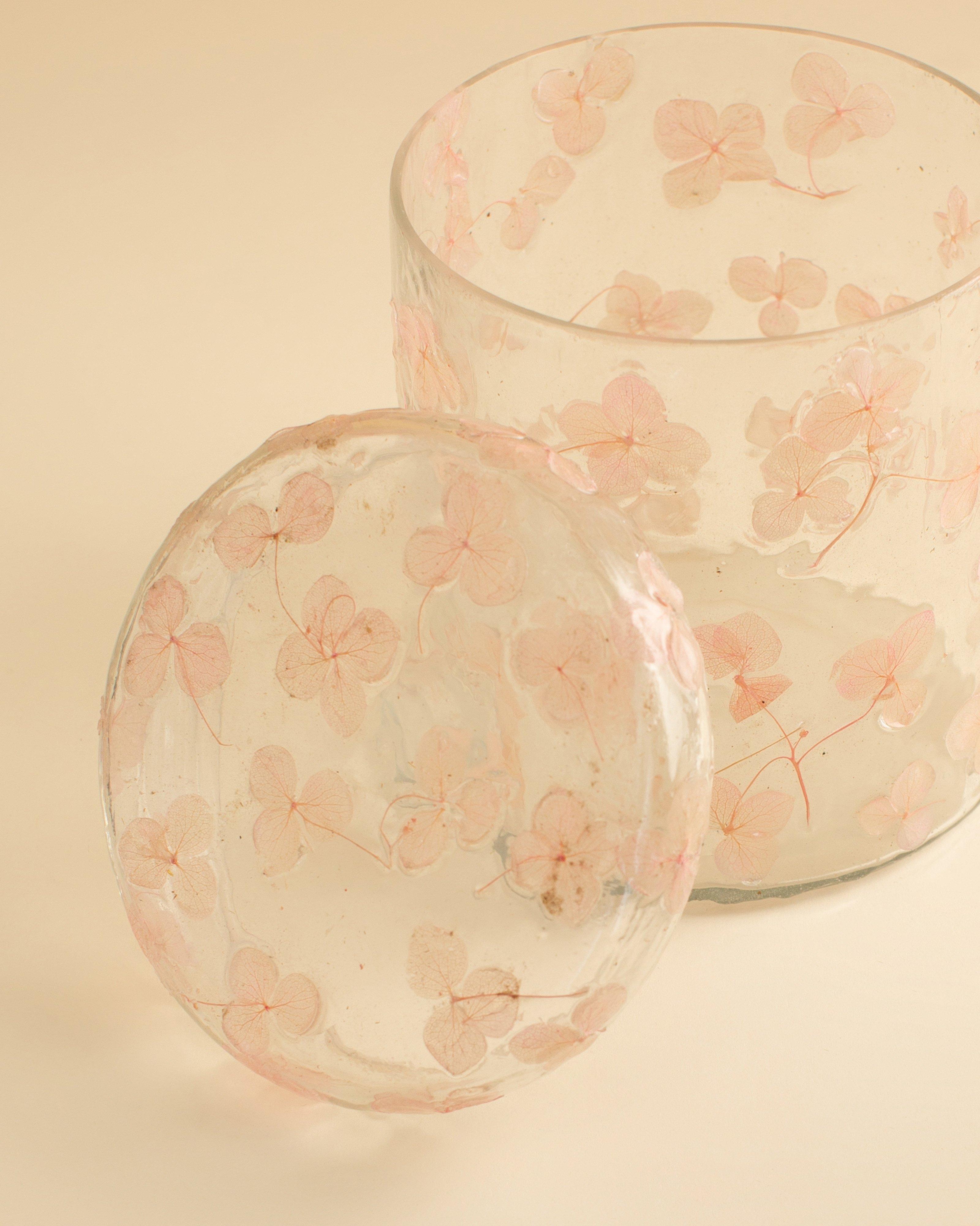 Pressed Flower Medium Storage Jar Poetry Clothing Store