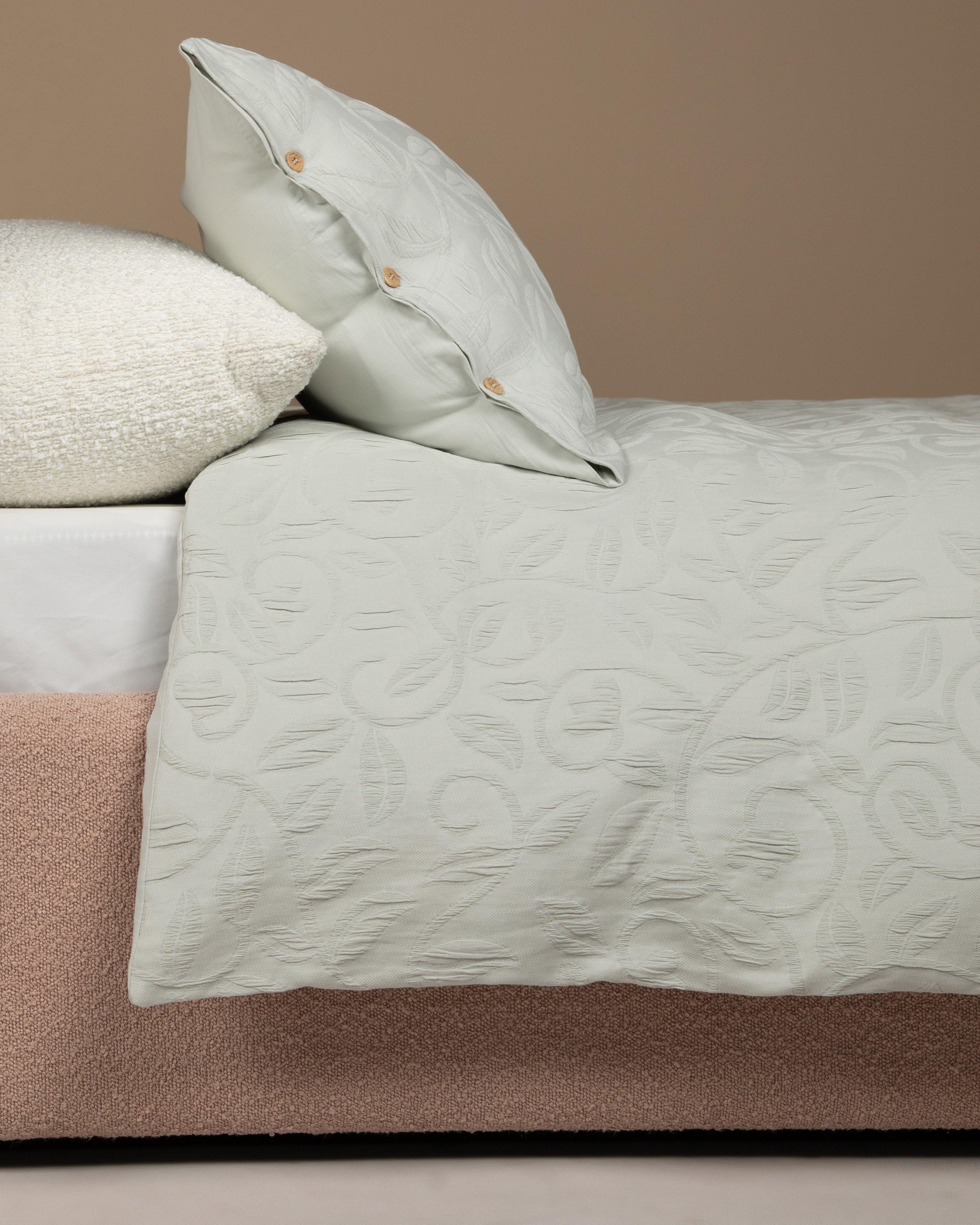 Poetry Ellis Textured Floral King Bedding Set -  Sage