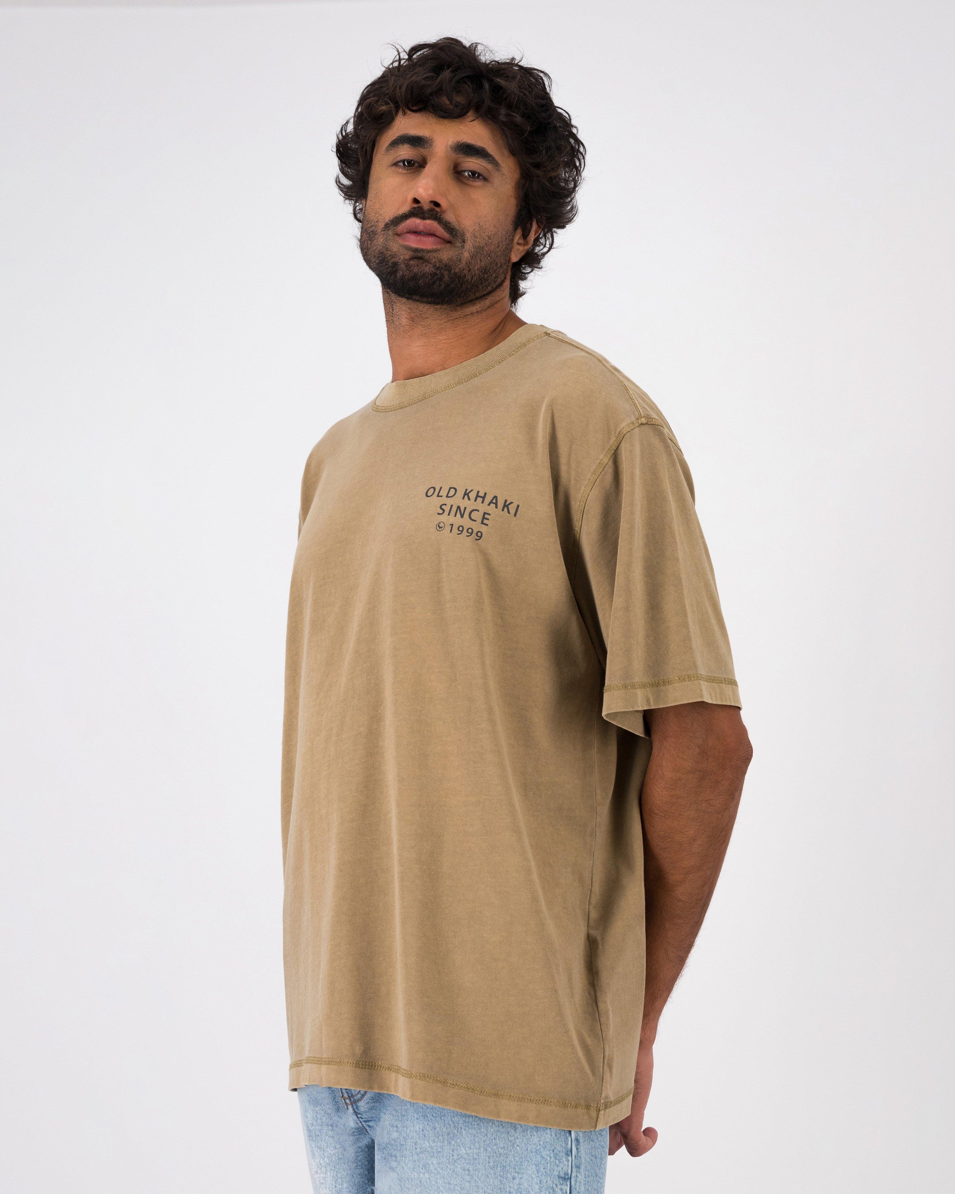 Men’s Rumi Oversized Fit T-Shirt -  Camel