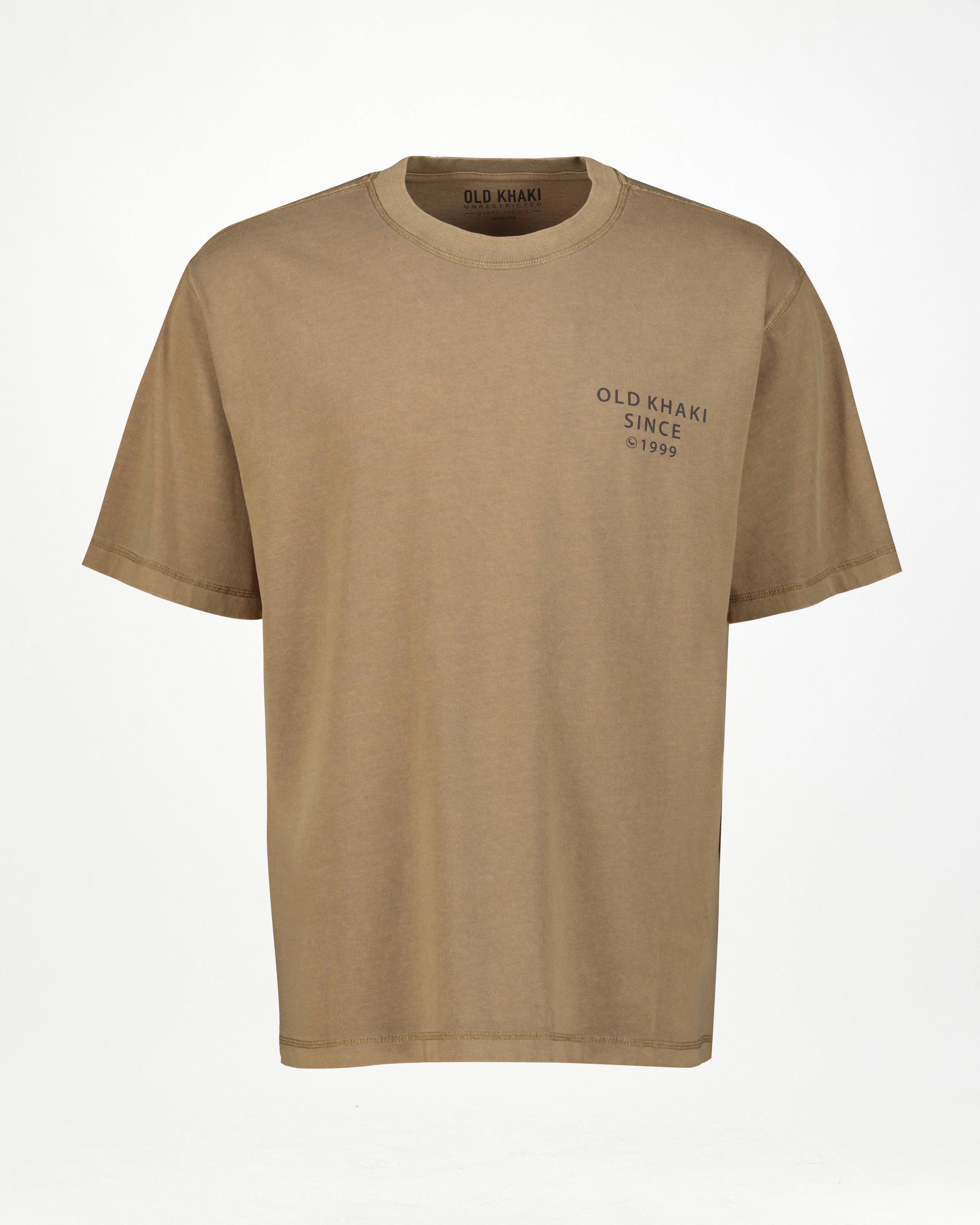 Men’s Rumi Oversized Fit T-Shirt -  Camel